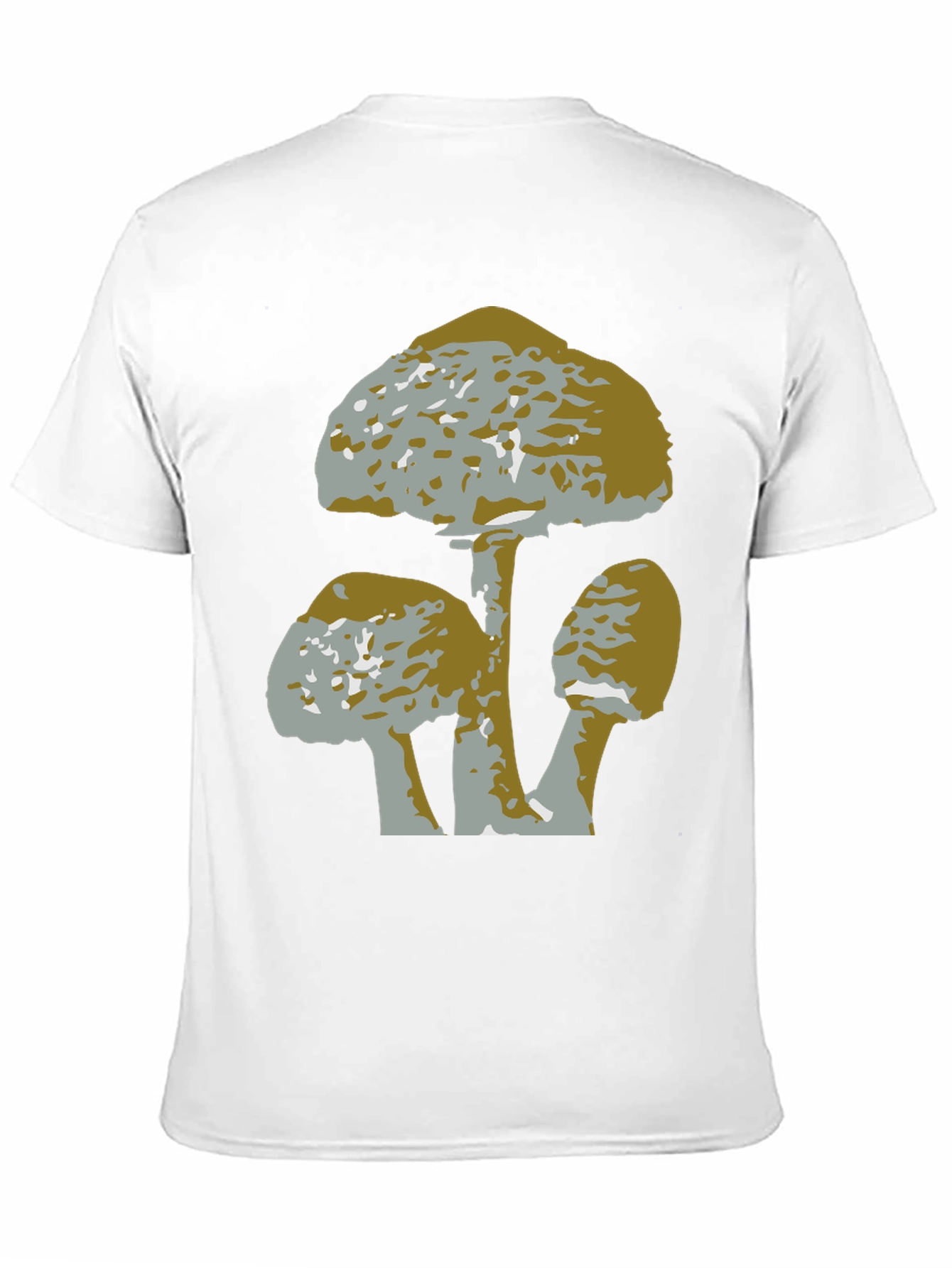 Mushroom Graphic Tee - Black Cotton T-Shirt