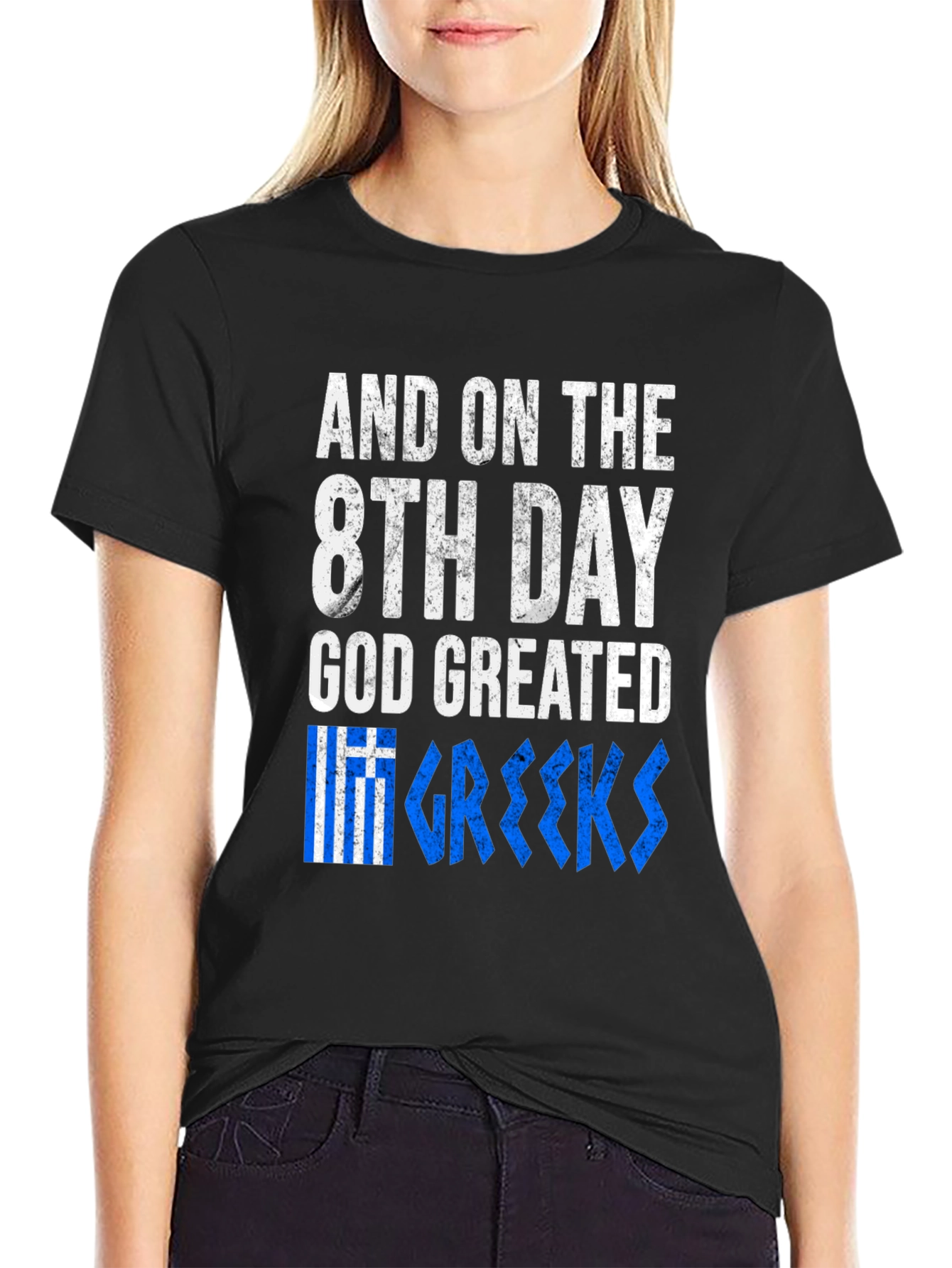 Greek Pride T-Shirt - God Created Greeks