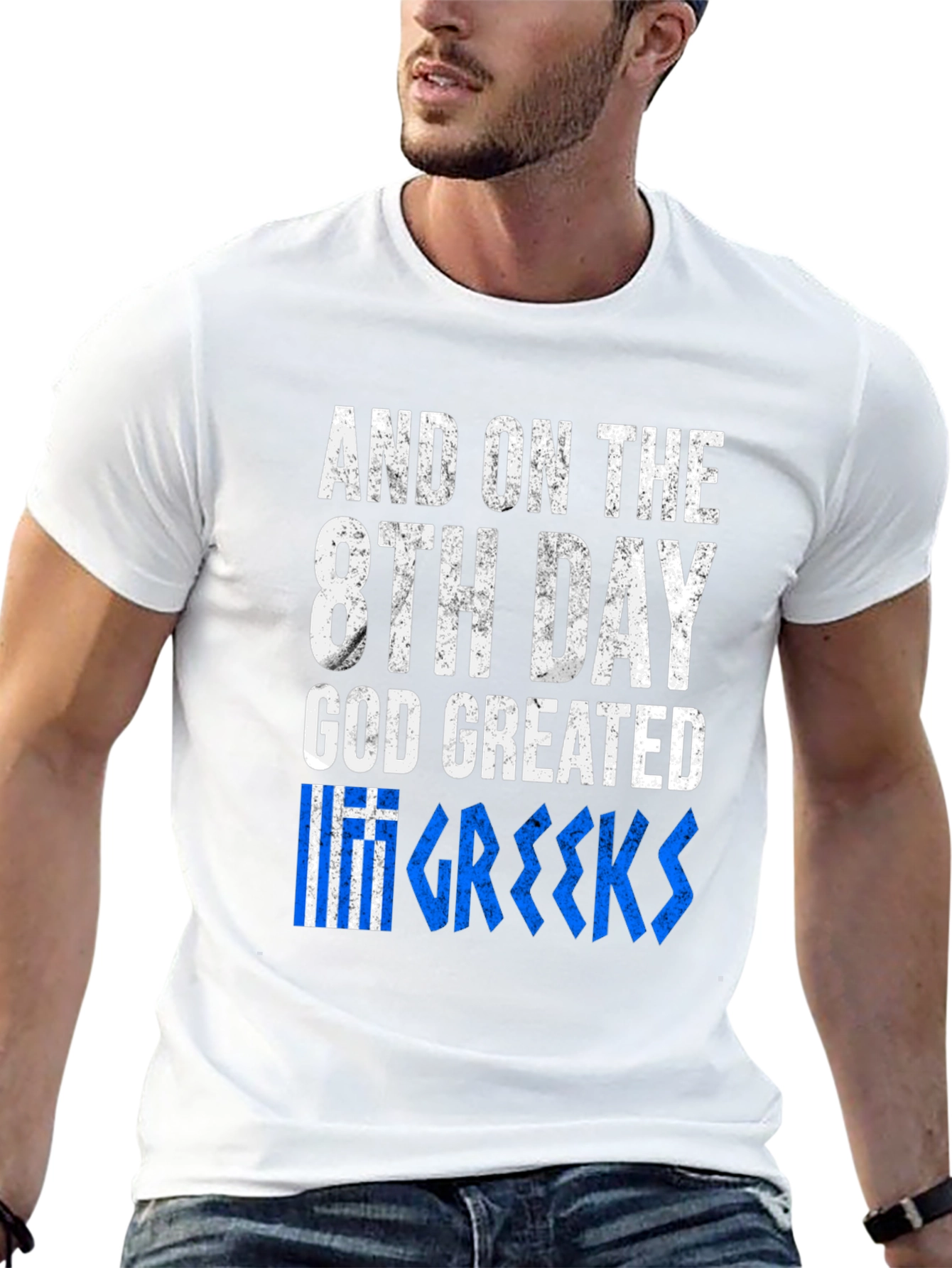 Greek Pride T-Shirt - God Created Greeks