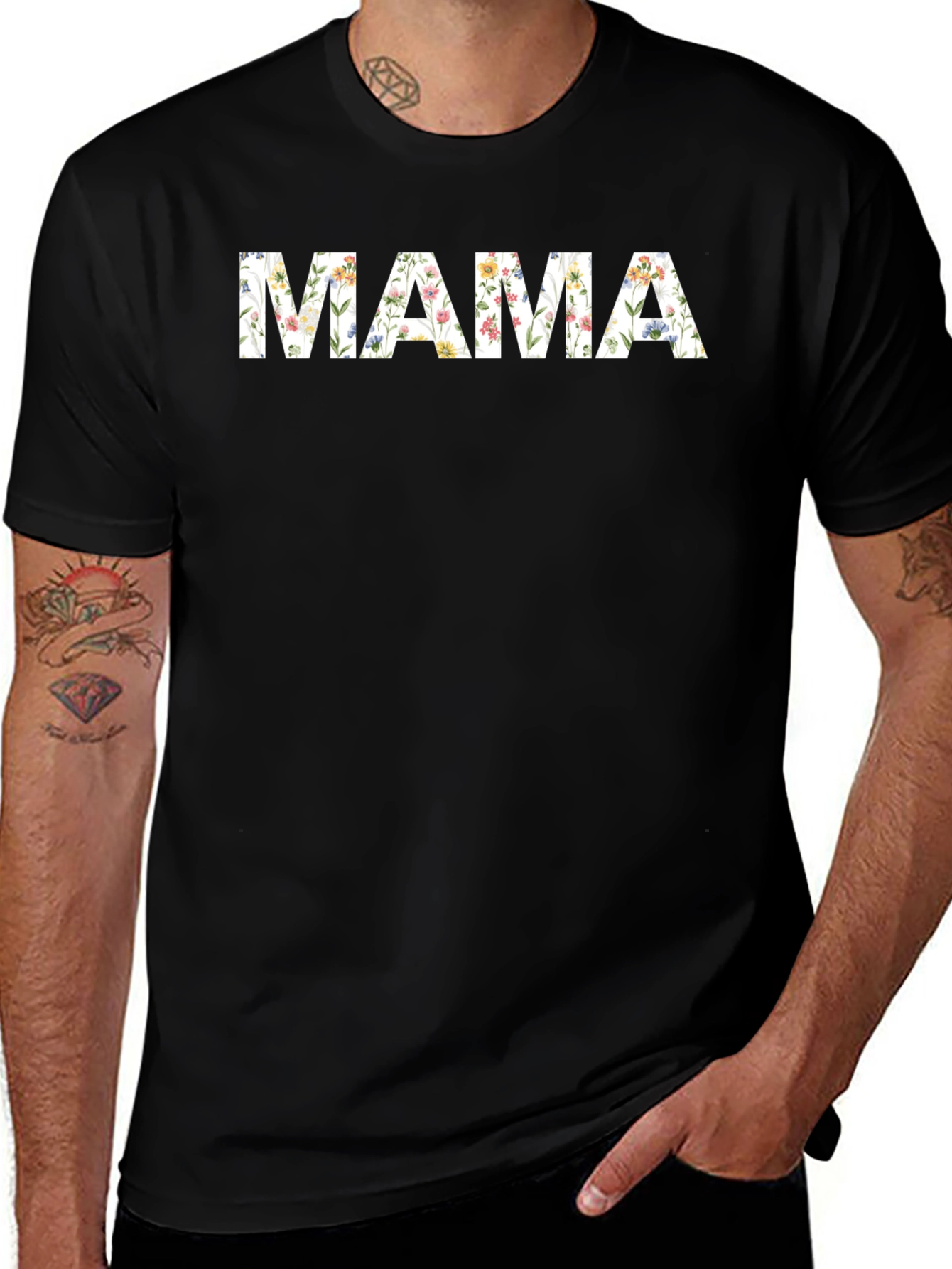 Floral MAMA Tee - Stylish Mothers Day Shirt