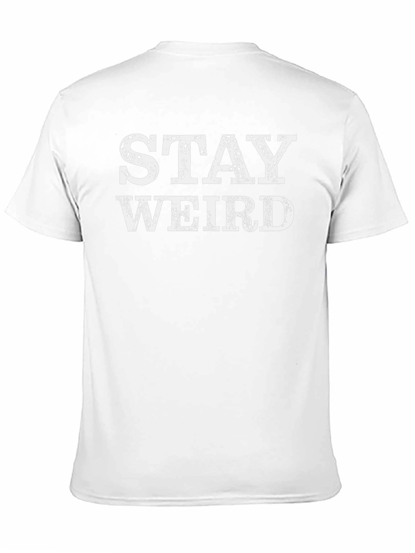 Stay Weird Graphic Tee - Black Cotton T-Shirt