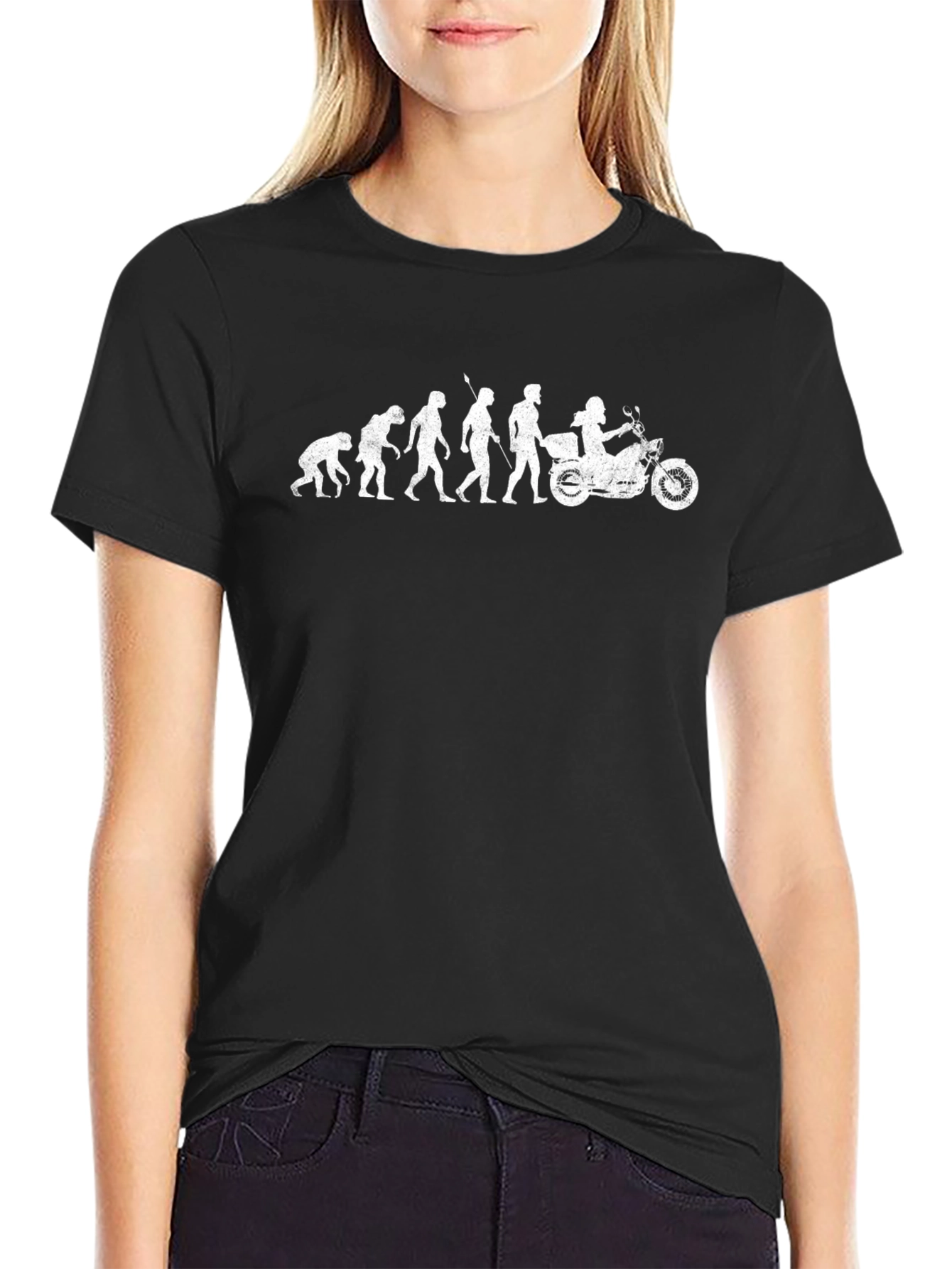 Evolution of Motorcycle T-Shirt - Black