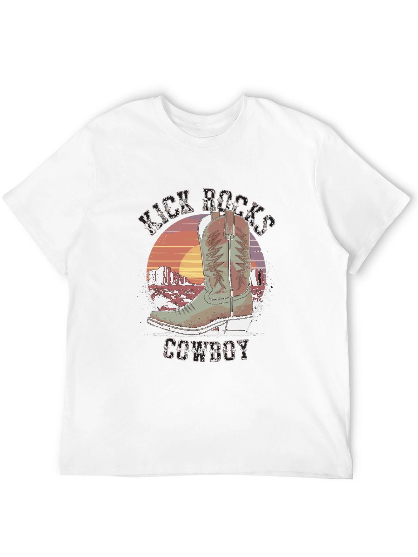 Kick Rocks Cowboy Graphic Tee