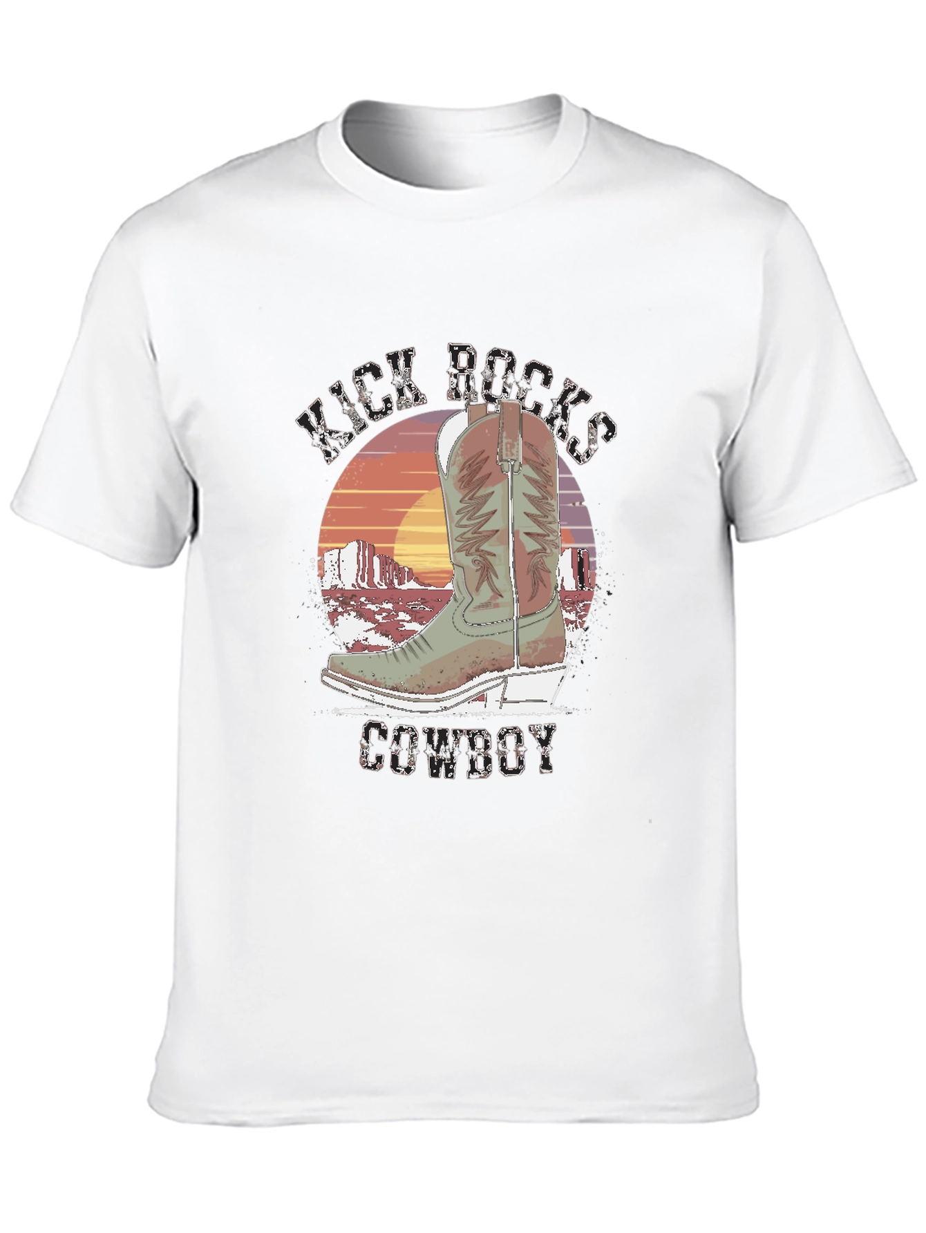 Kick Rocks Cowboy Graphic Tee