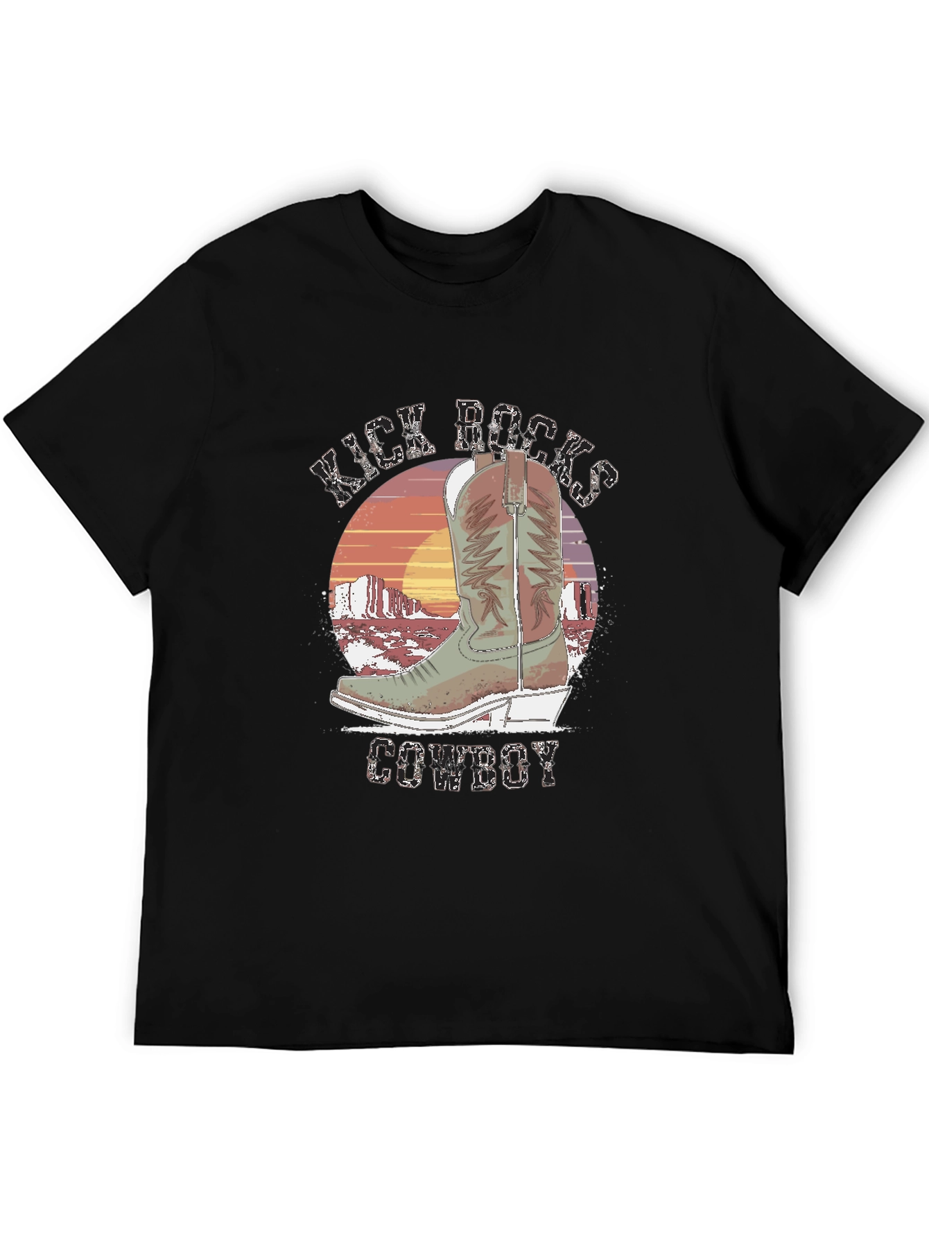 Kick Rocks Cowboy Graphic Tee