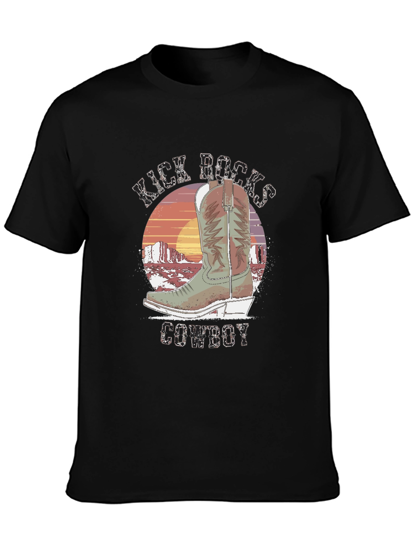 Kick Rocks Cowboy Graphic Tee
