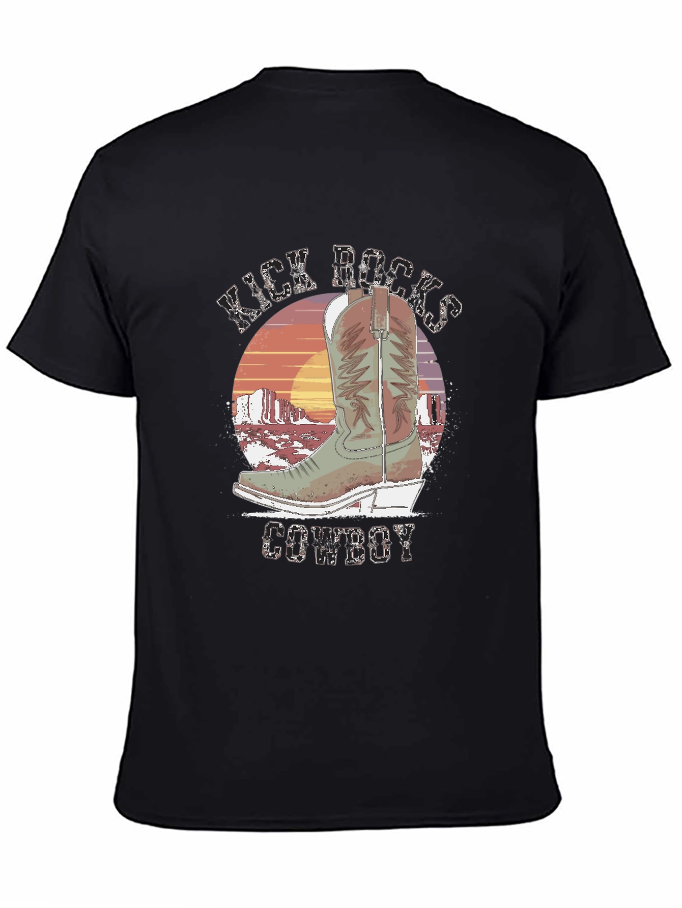 Kick Rocks Cowboy Graphic Tee