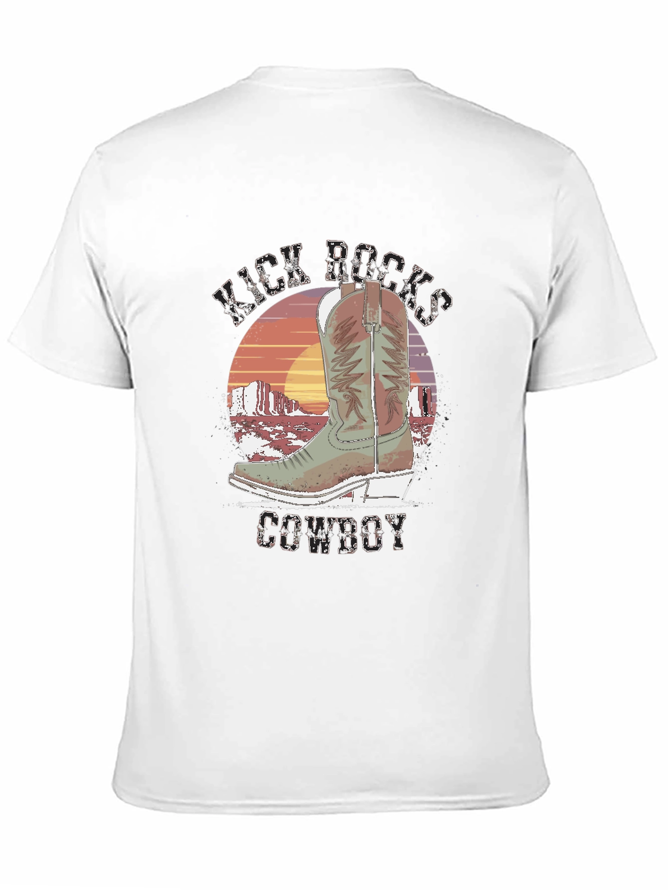 Kick Rocks Cowboy Graphic Tee