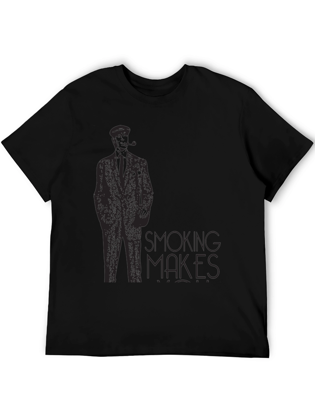 Smoking Makes Me Cool Black T-Shirt