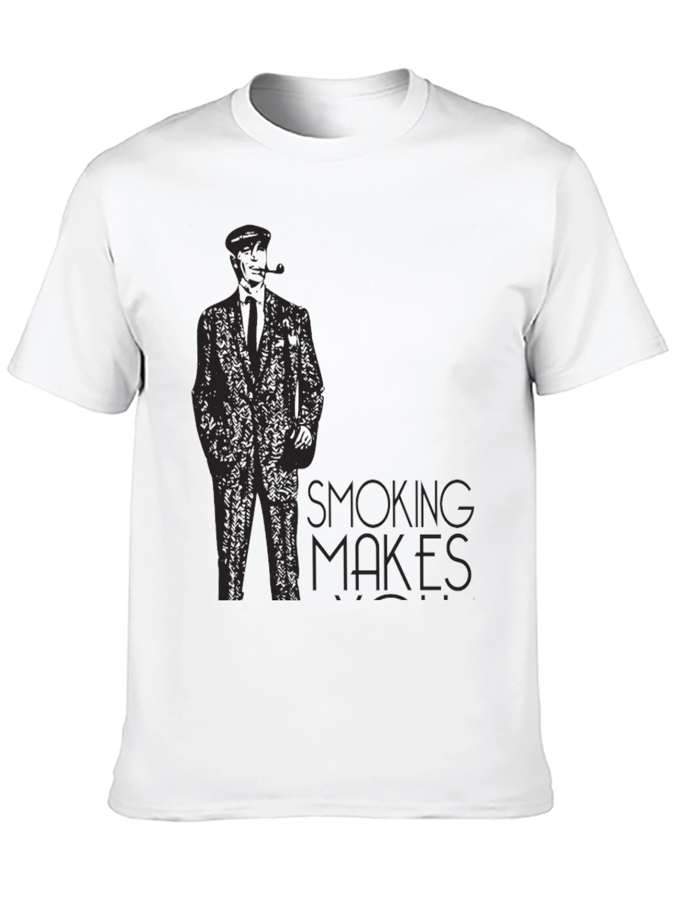 Smoking Makes Me Cool Black T-Shirt