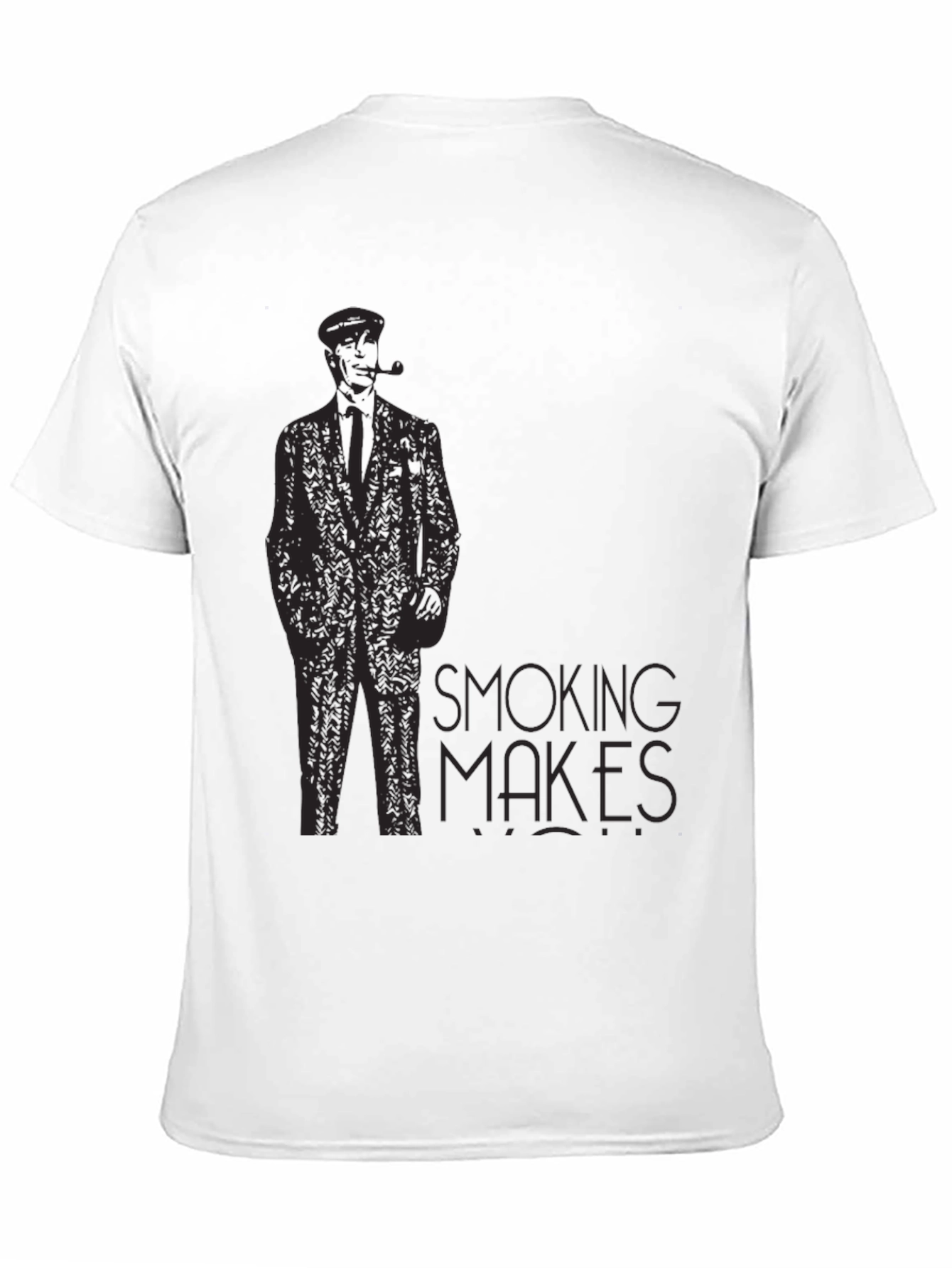 Smoking Makes Me Cool Black T-Shirt