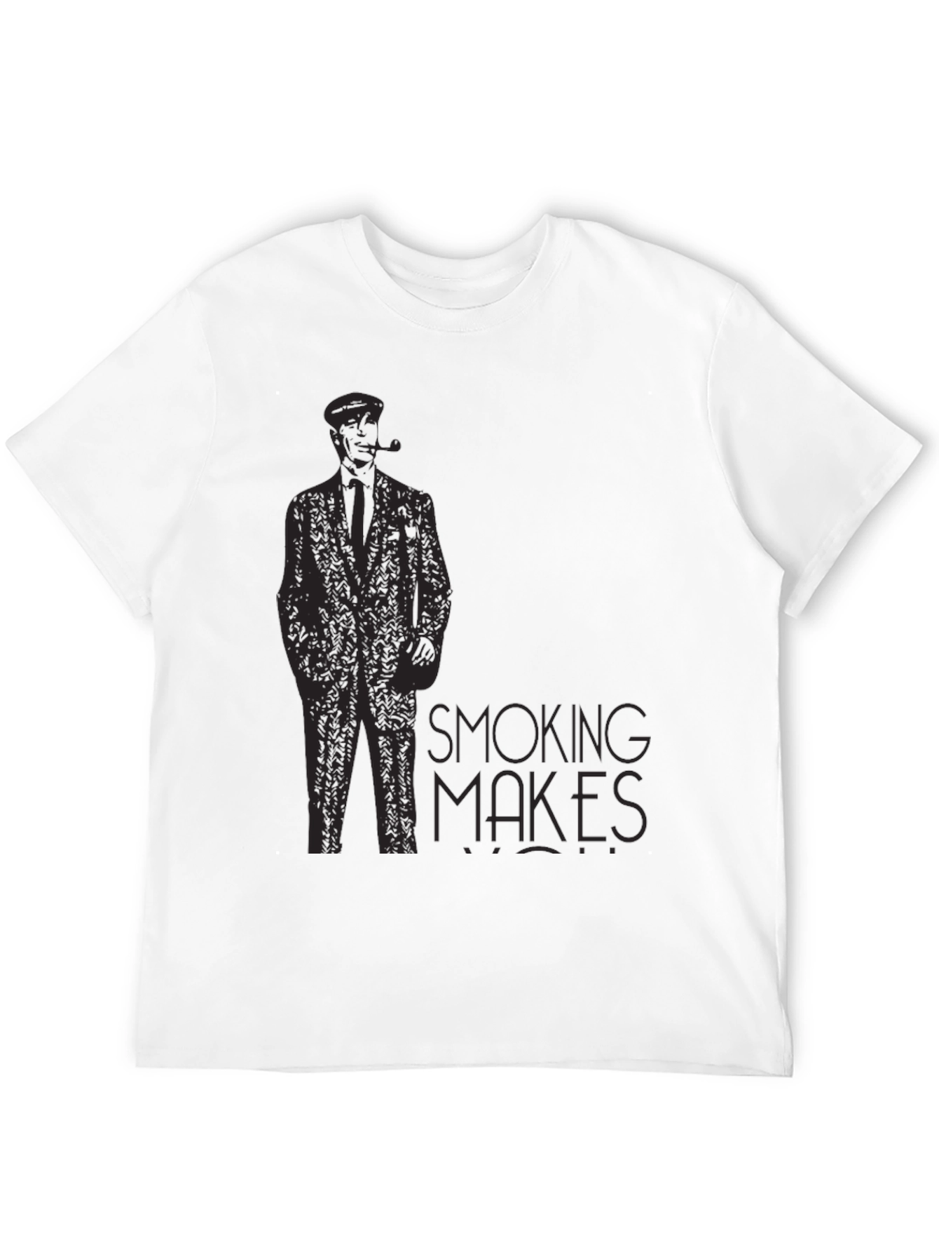 Smoking Makes Me Cool Black T-Shirt