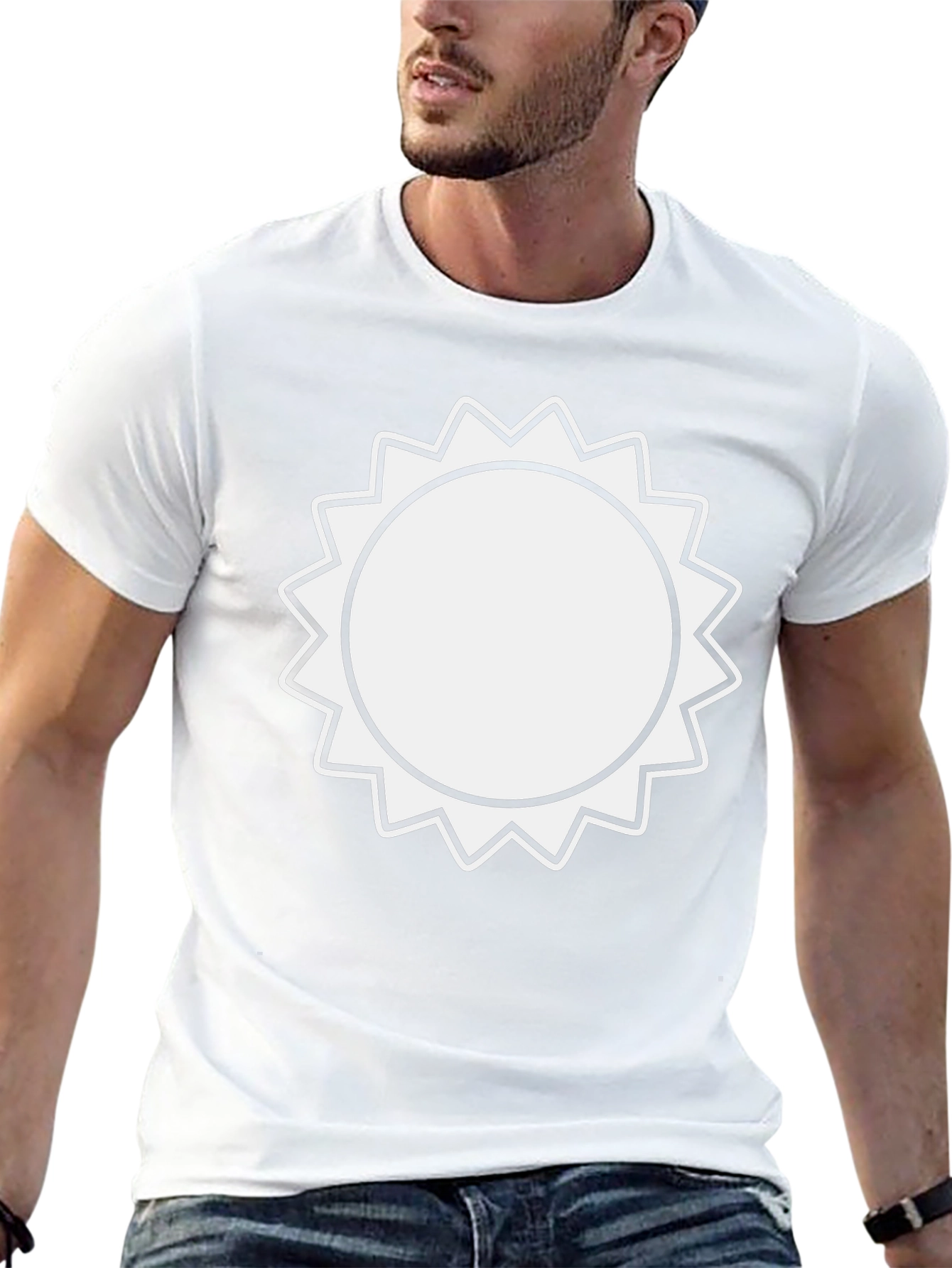 Modern Sun Graphic Black T-Shirt