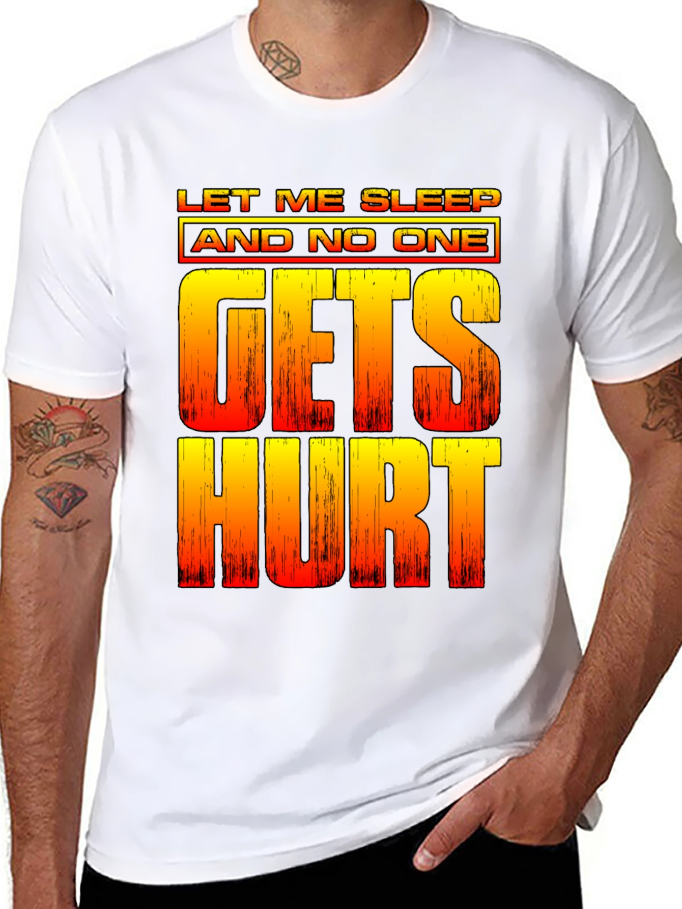Let Me Sleep Funny Graphic Tee