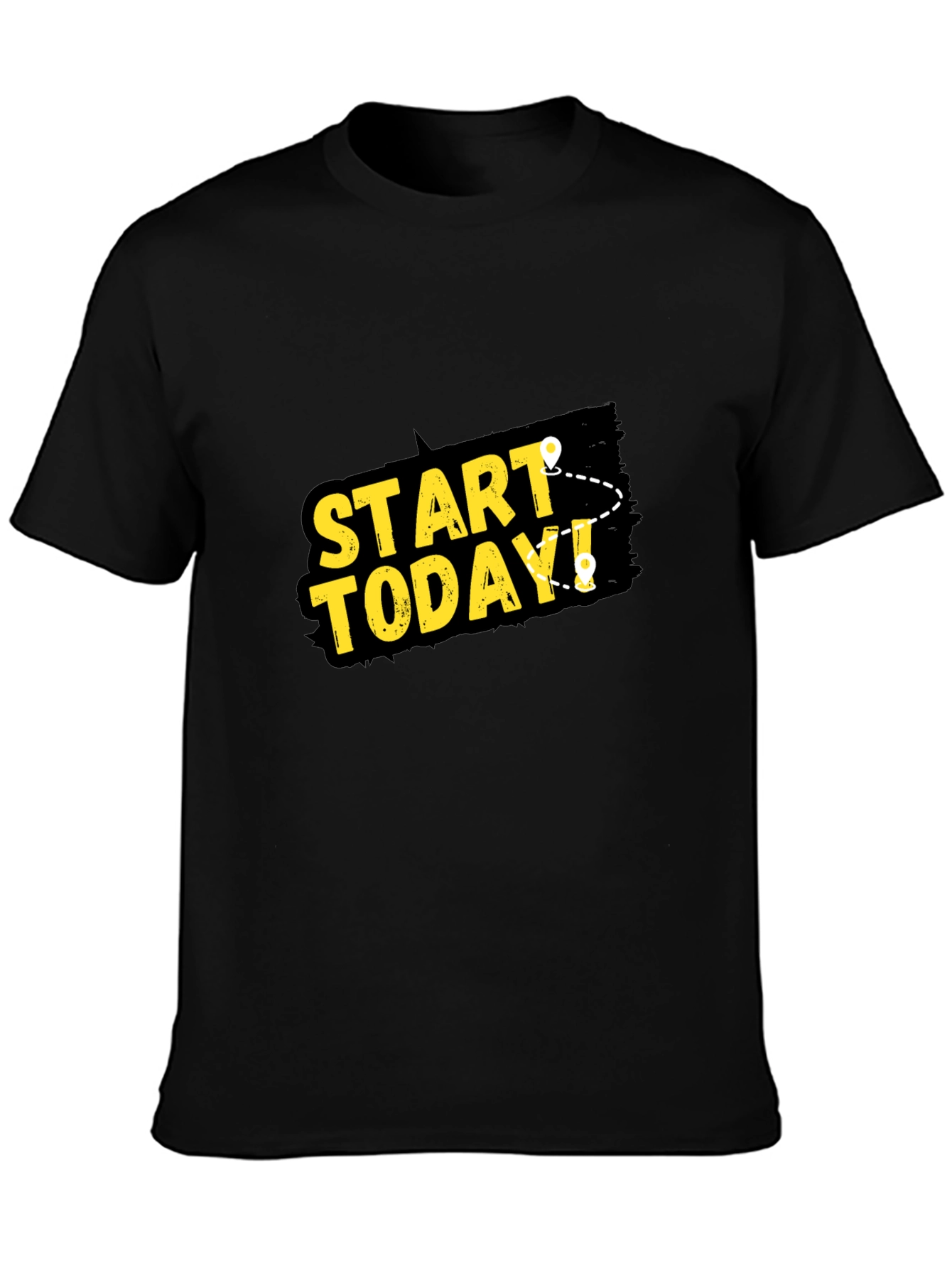 Start Today Graphic Black T-Shirt