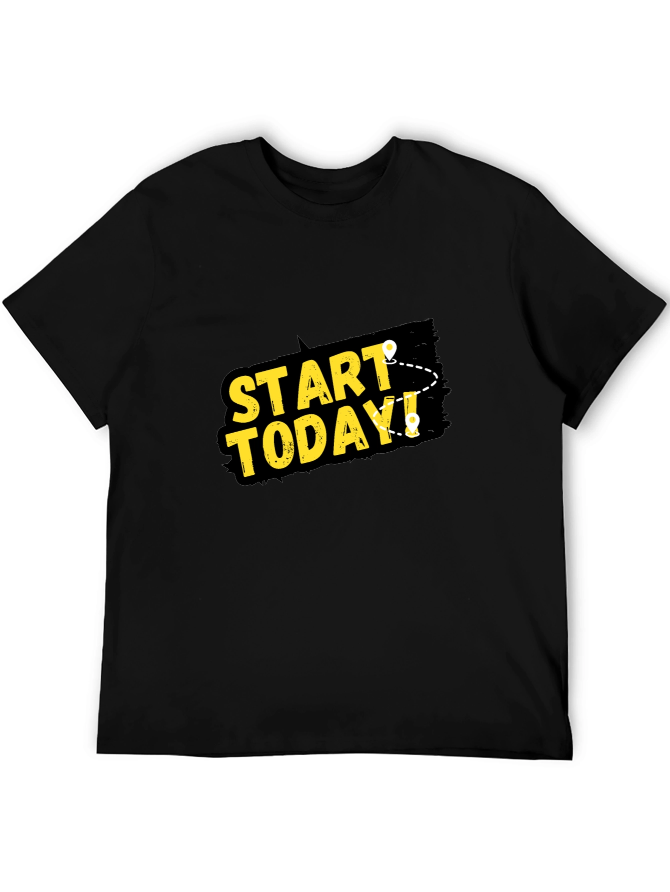 Start Today Graphic Black T-Shirt