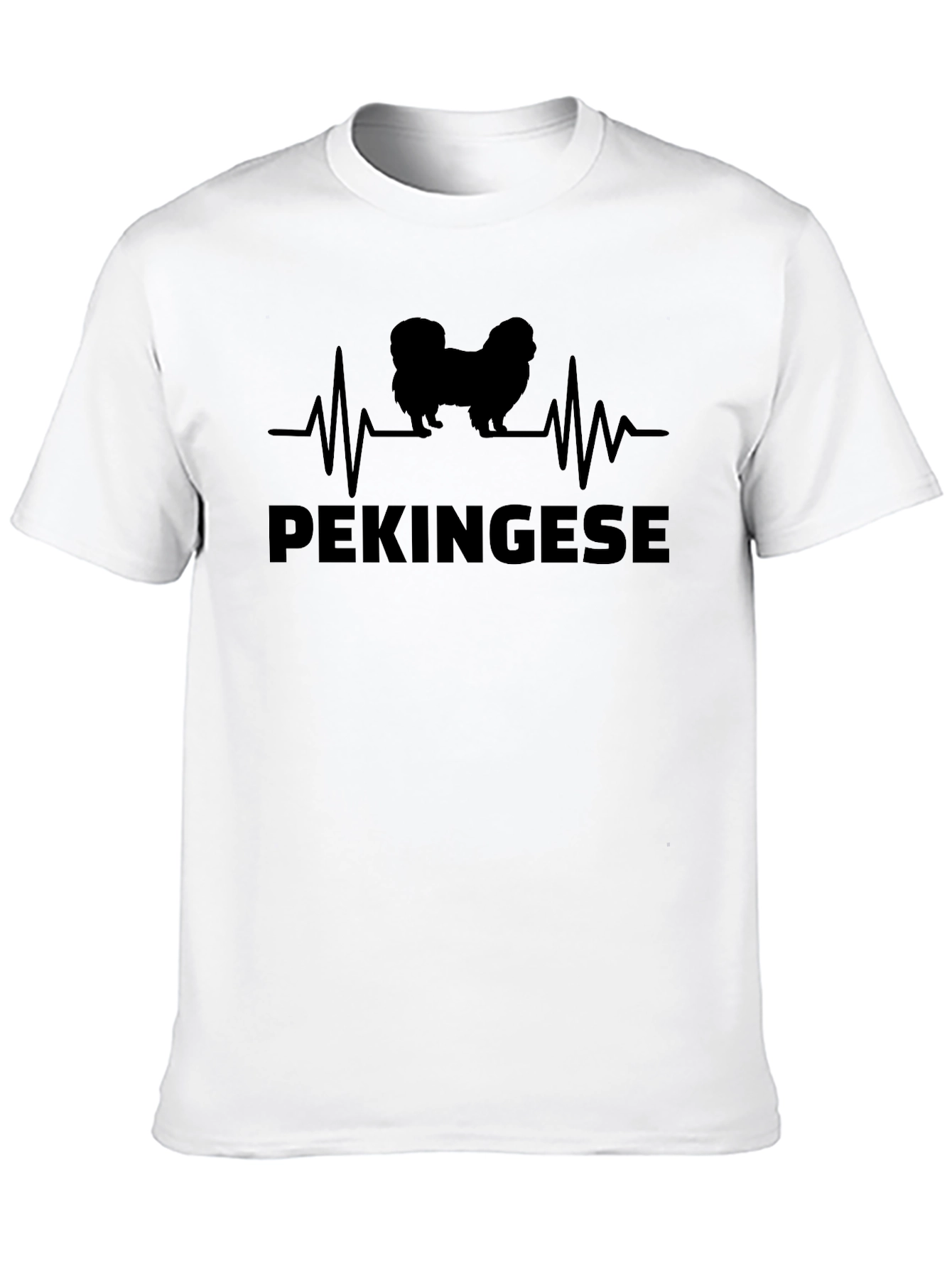 Pekingese Heartbeat T-Shirt Dog Lover Tee