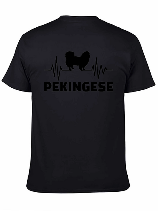 Pekingese Heartbeat T-Shirt Dog Lover Tee