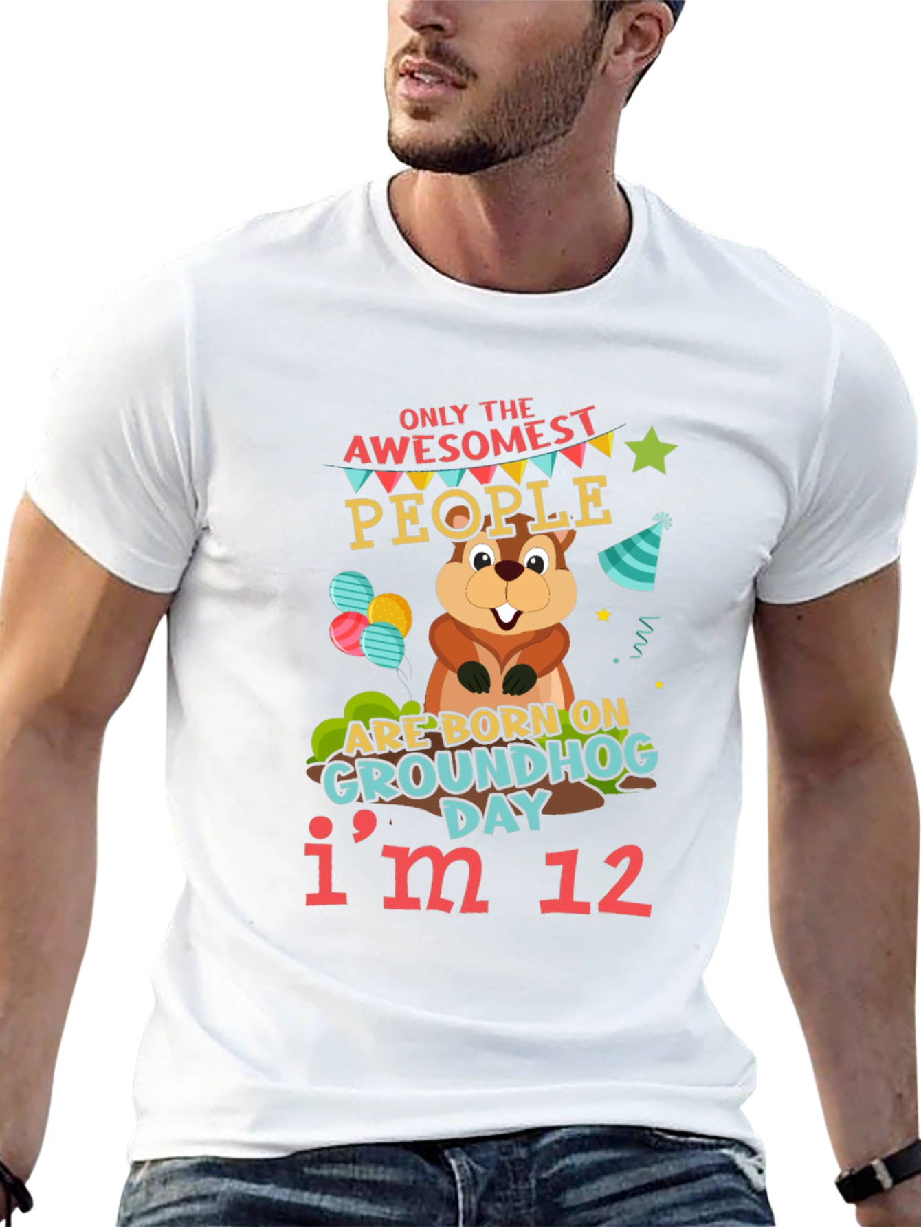 Awesome Groundhog Day 12th Birthday T-Shirt