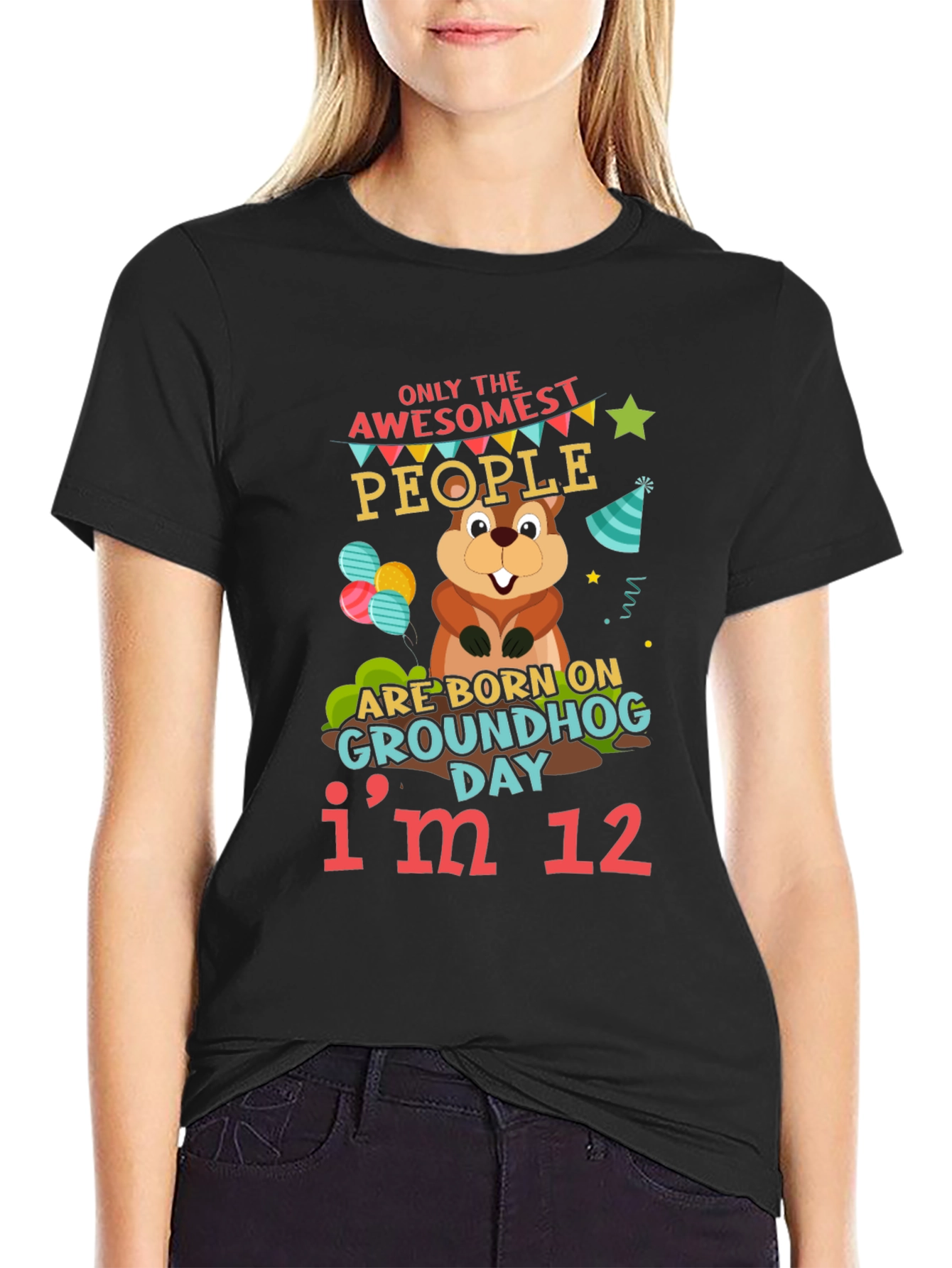 Awesome Groundhog Day 12th Birthday T-Shirt