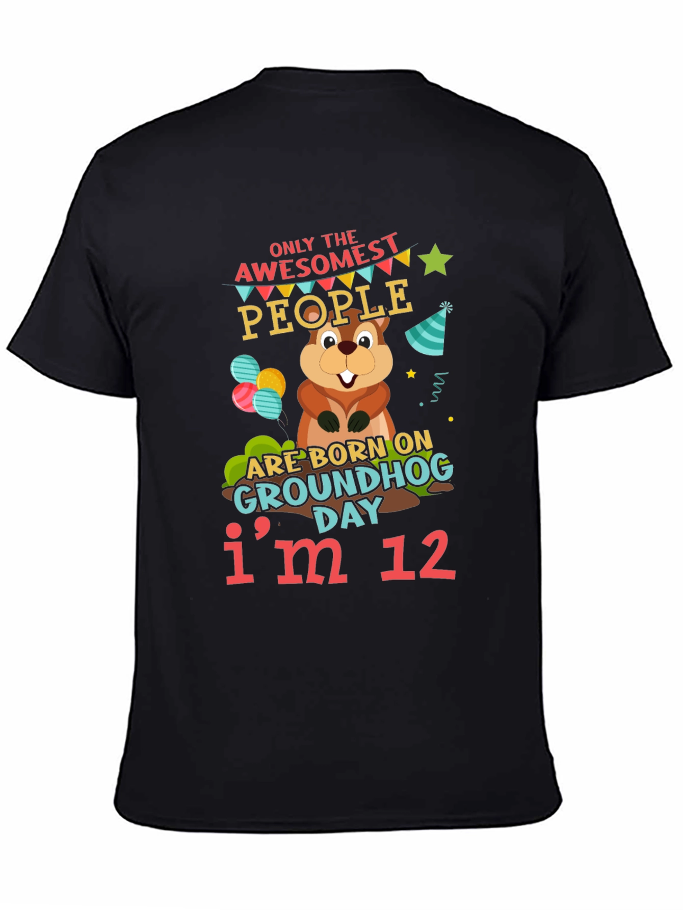 Awesome Groundhog Day 12th Birthday T-Shirt