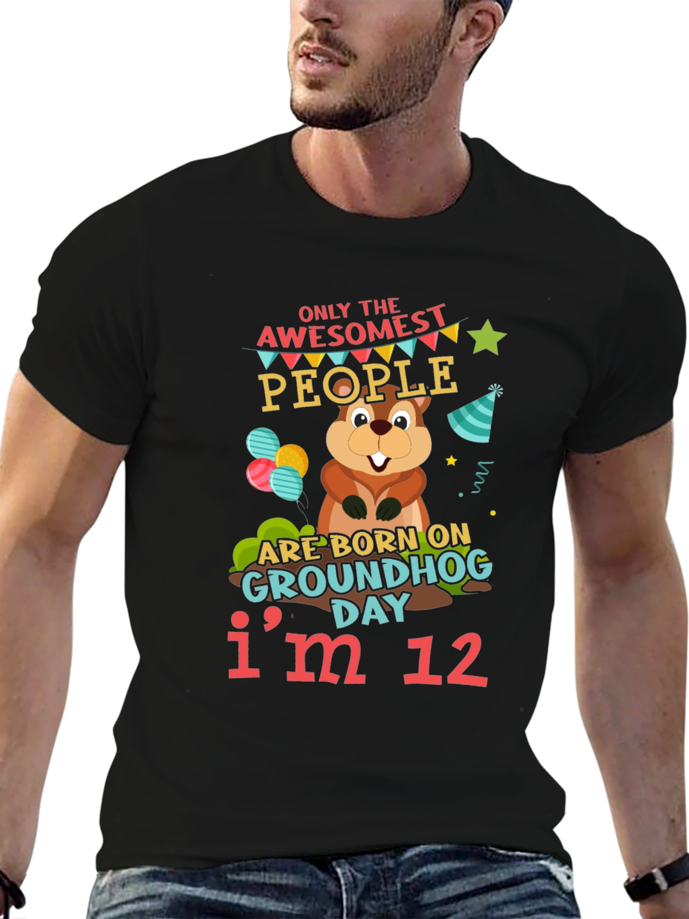 Awesome Groundhog Day 12th Birthday T-Shirt