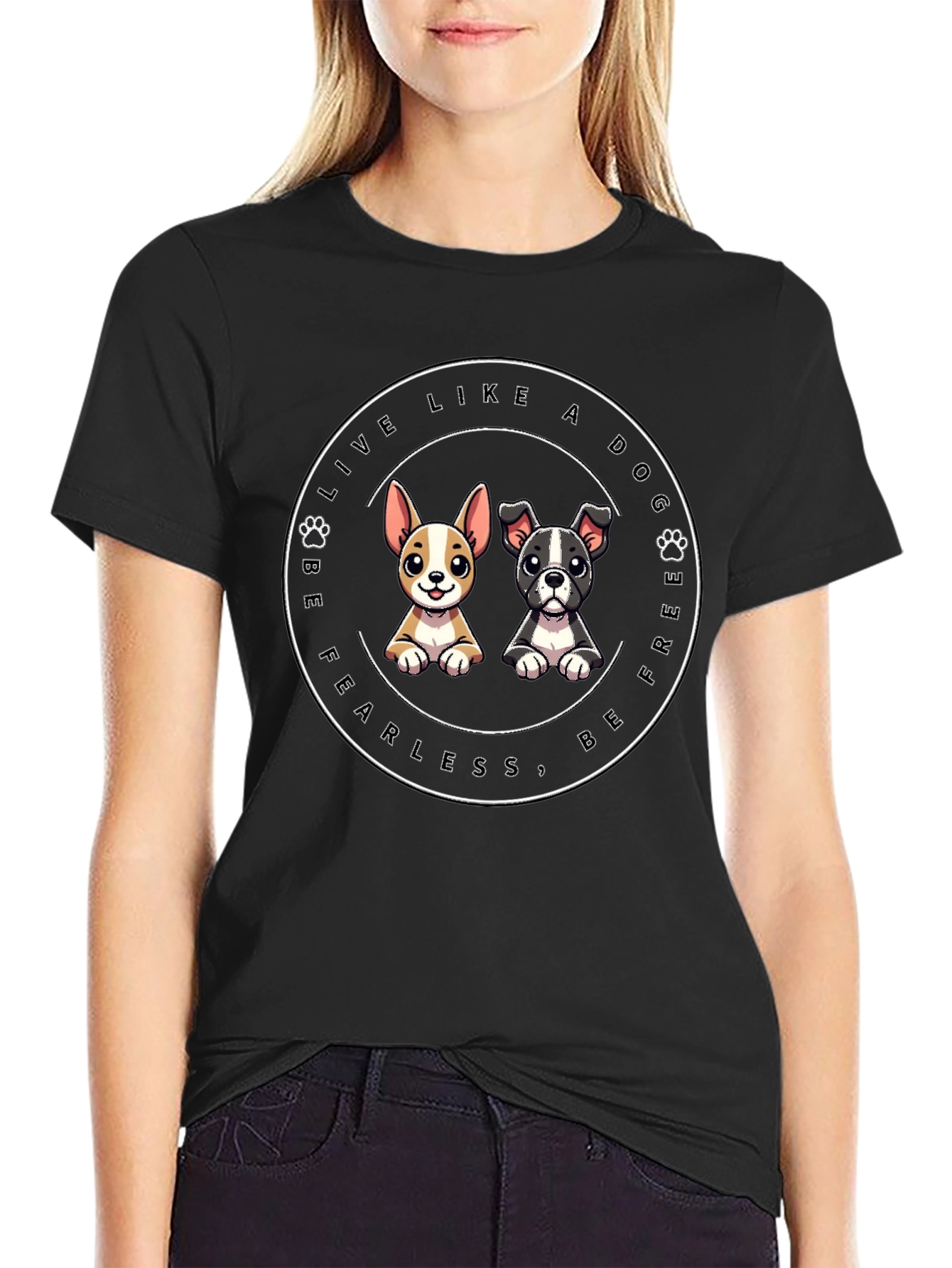 Dog Lover Graphic Tee - Be Free & Fearless!