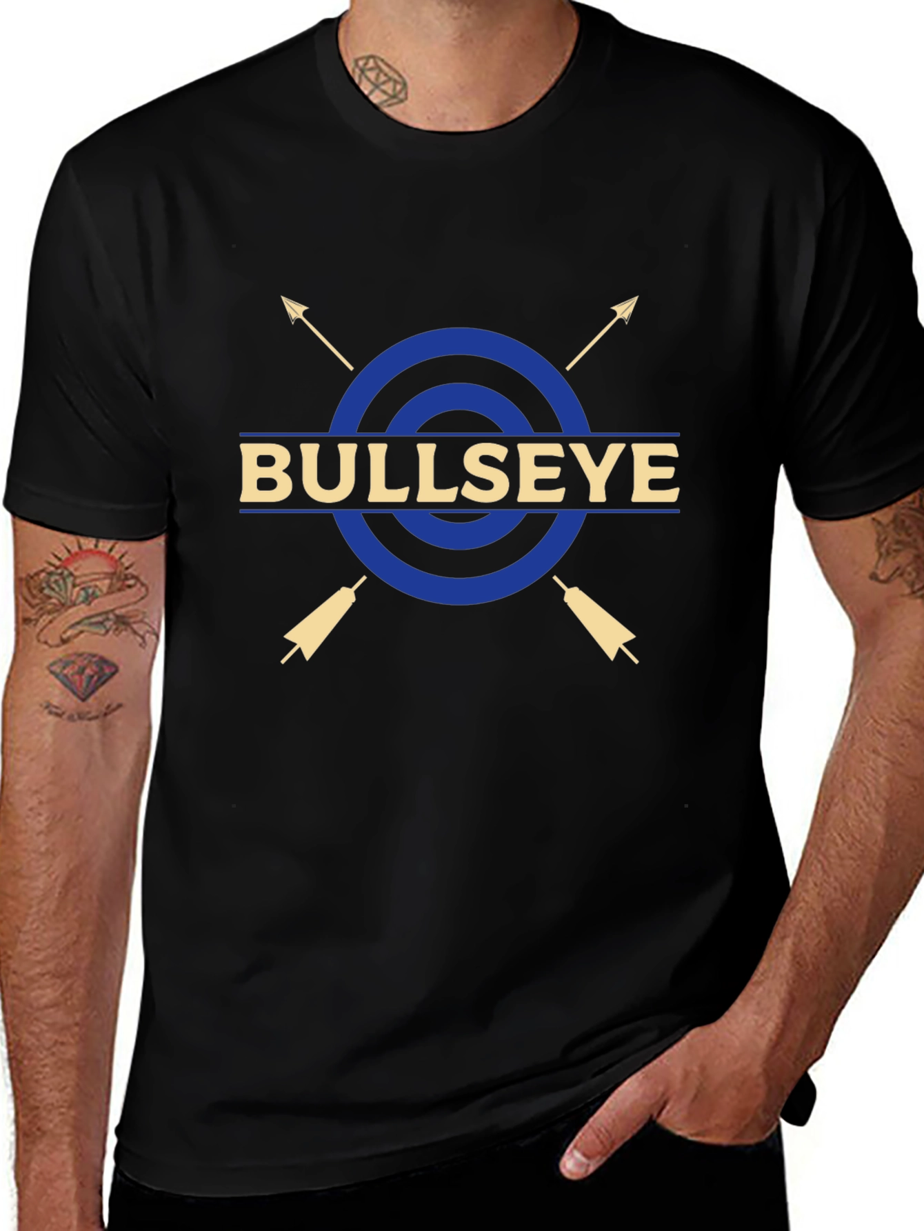 Bullseye Arrow Graphic T-Shirt - Casual Tee