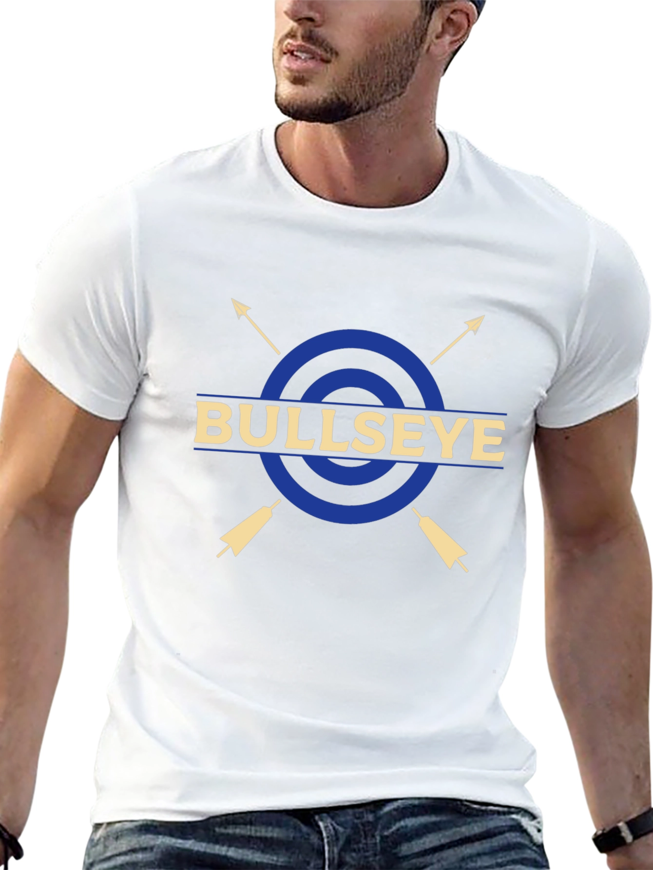 Bullseye Arrow Graphic T-Shirt - Casual Tee