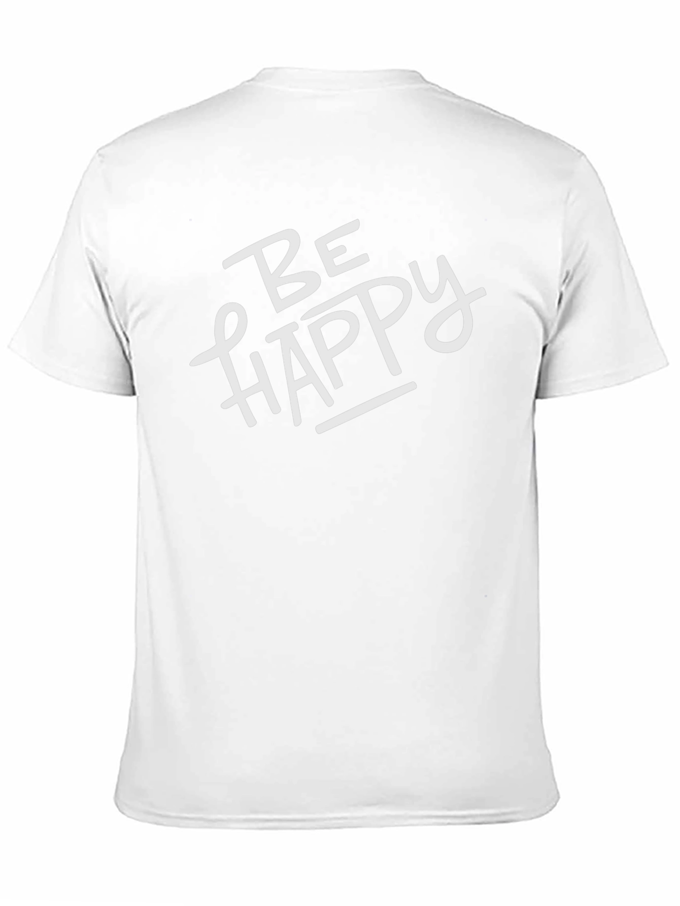 Be Happy Black Graphic Tee - Stylish Casual Wear