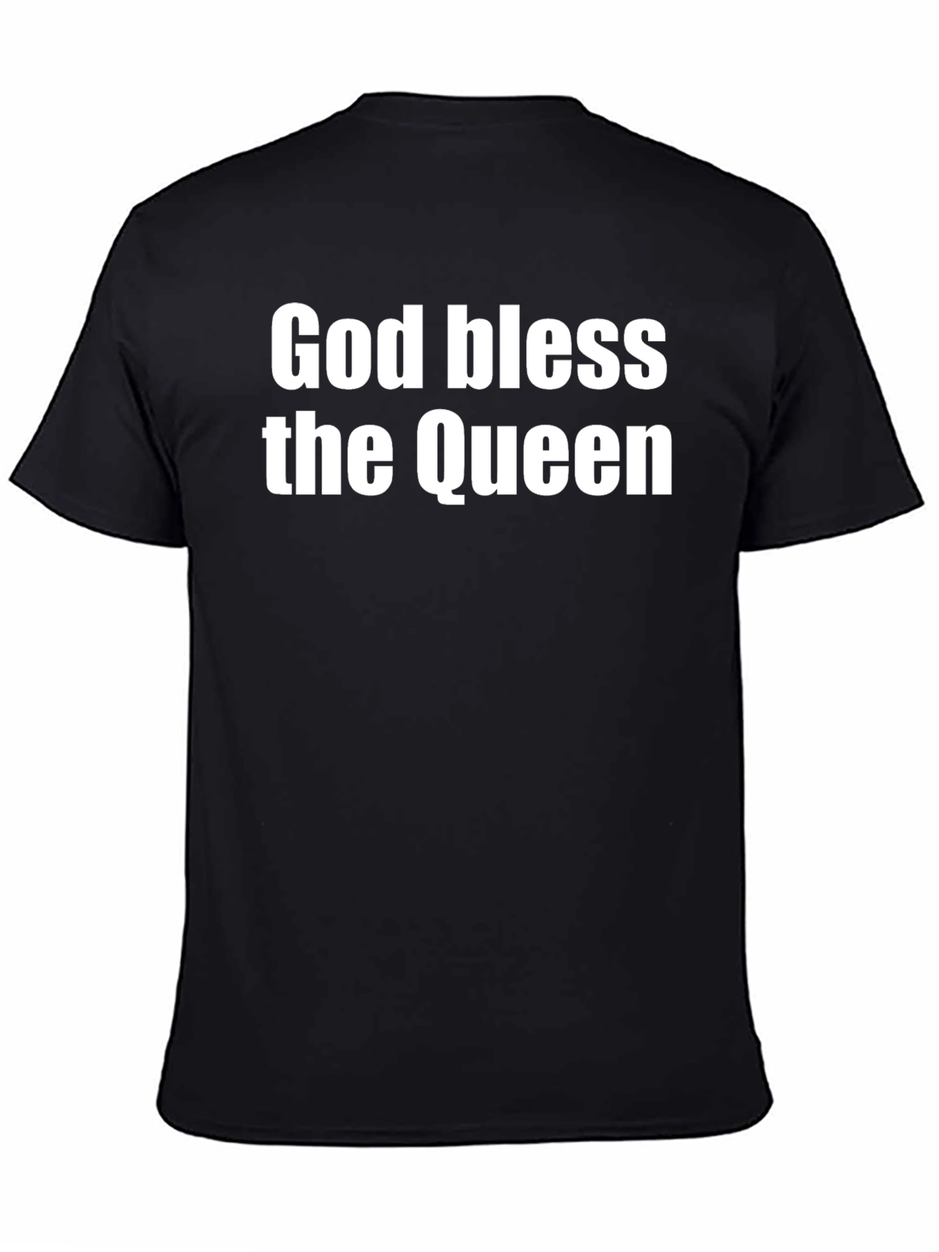 God Bless The Queen Graphic Tee - Black