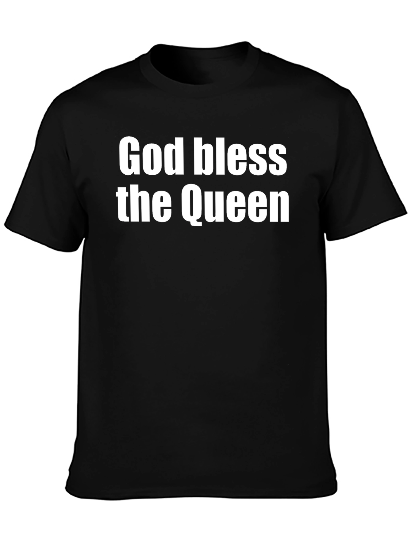 God Bless The Queen Graphic Tee - Black