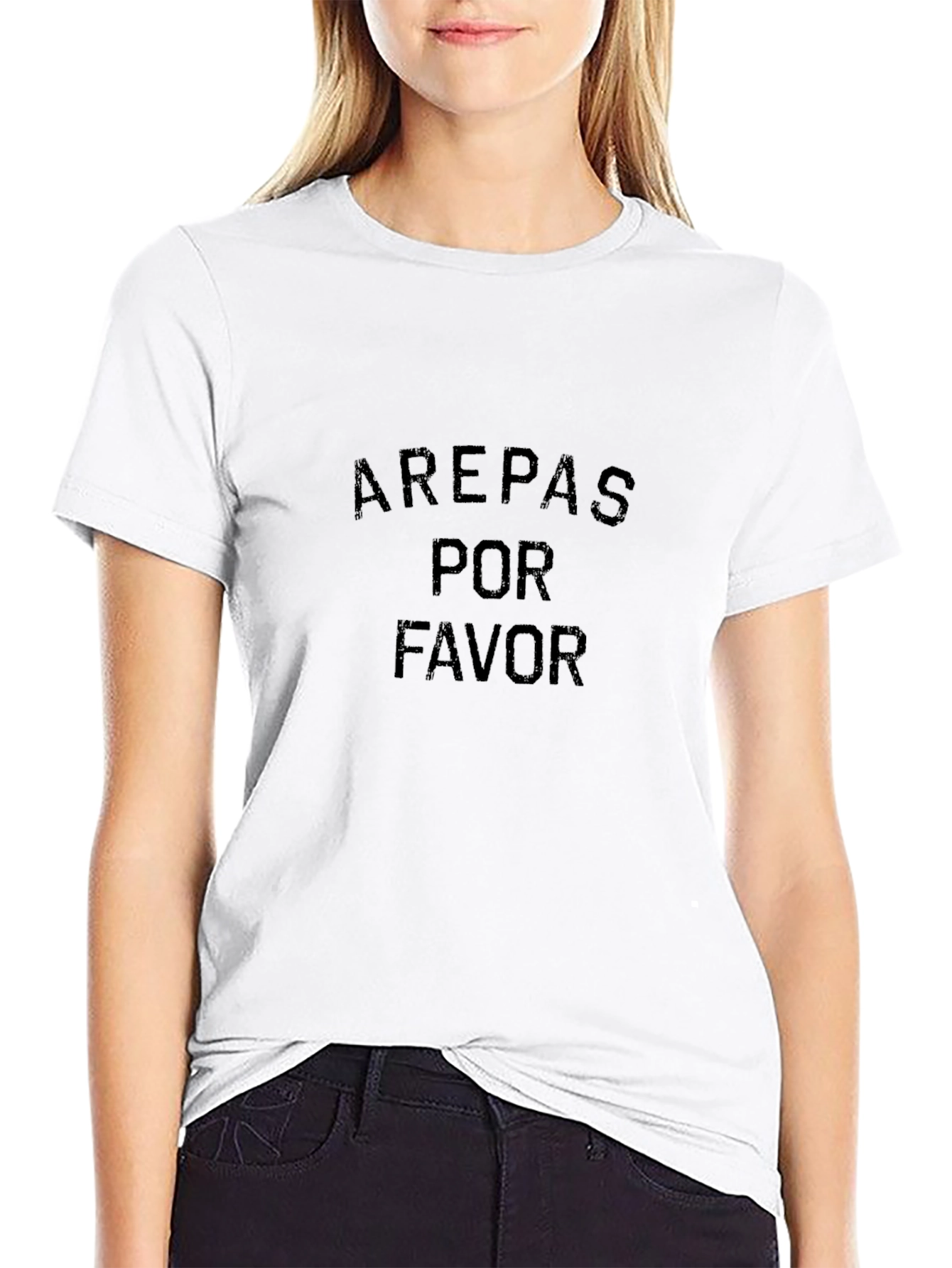 Arepas Por Favor Black Graphic Tee
