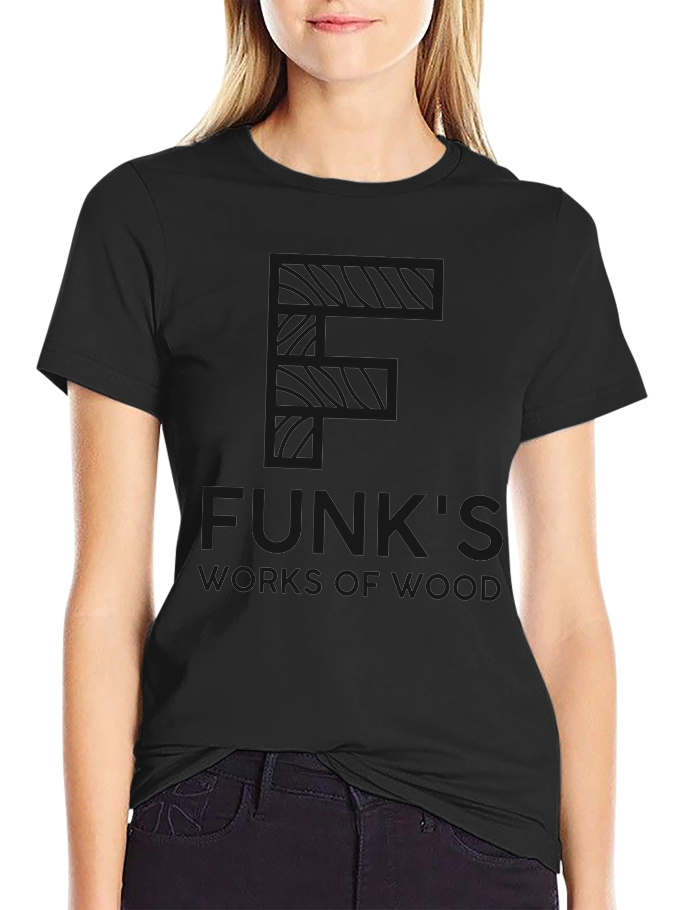 Funks Works of Wood Black Graphic T-Shirt