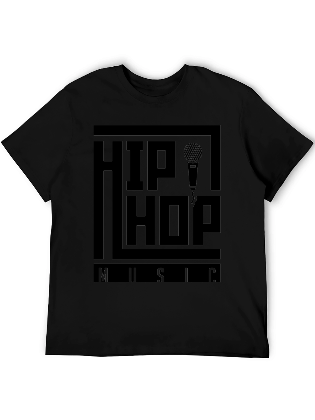 Hip Hop Music T-Shirt - Black Graphic Tee