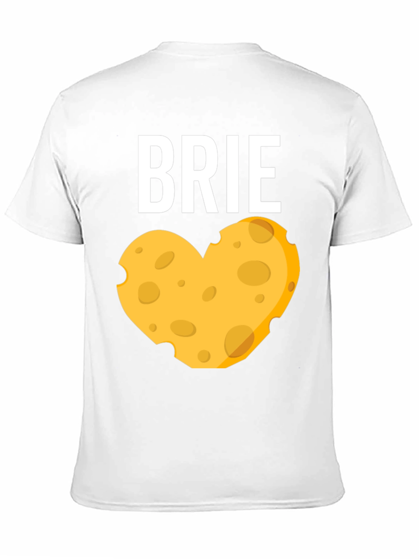Brie Cheese Heart Graphic T-Shirt