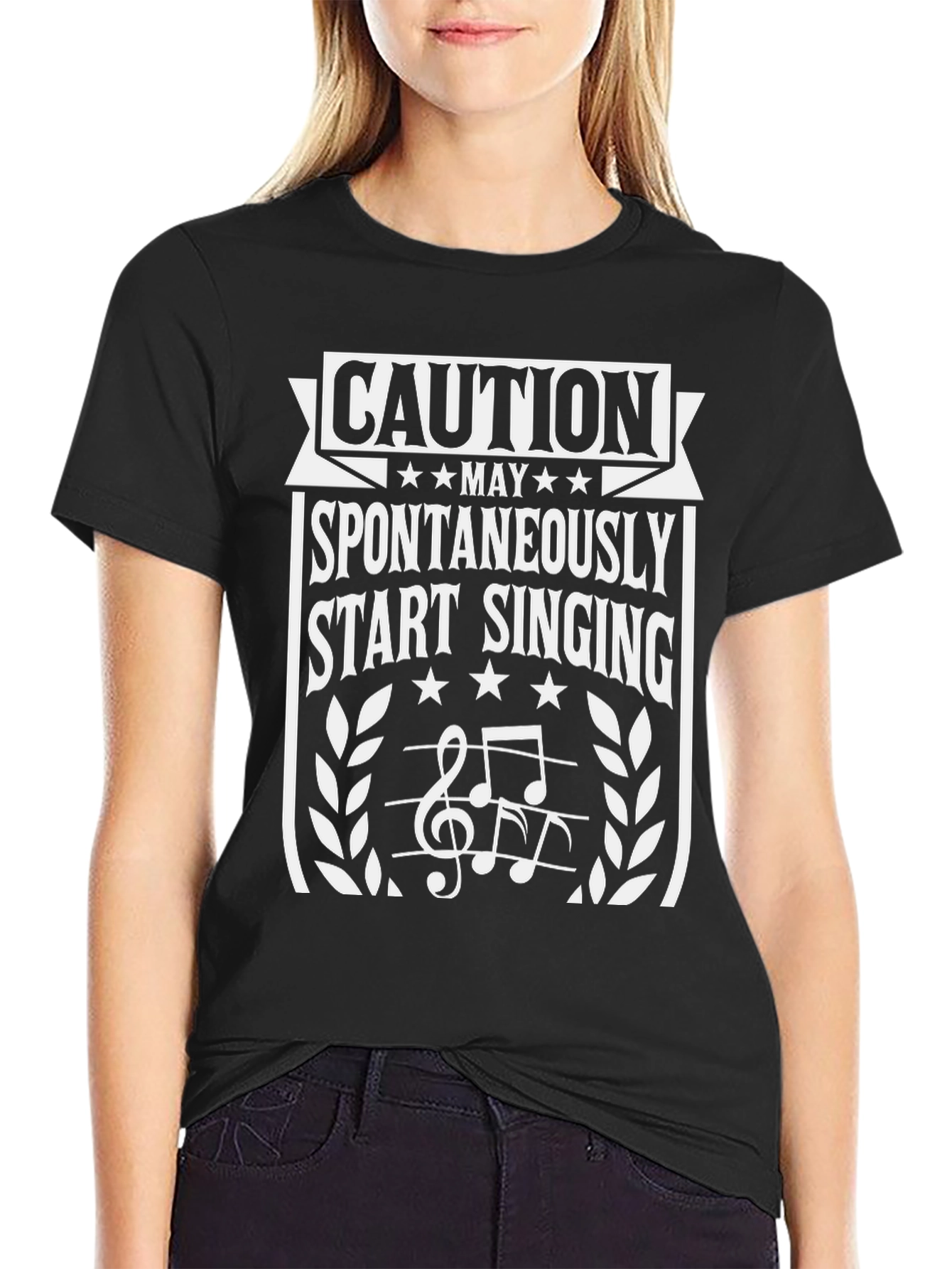 Caution May Spontaneously Start Singing T-Shirt