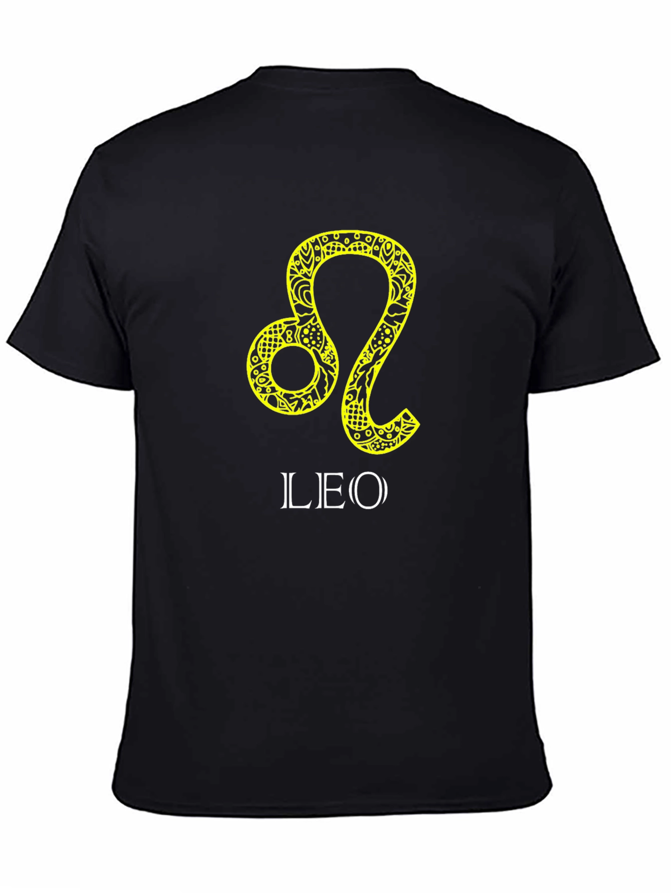 Leo Zodiac Sign T-Shirt - Black Graphic Tee