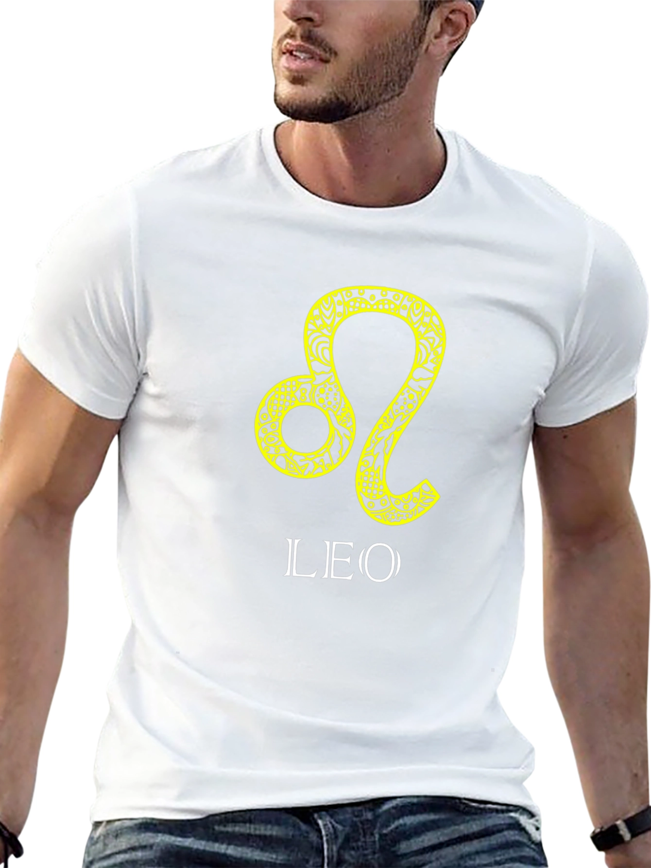 Leo Zodiac Sign T-Shirt - Black Graphic Tee