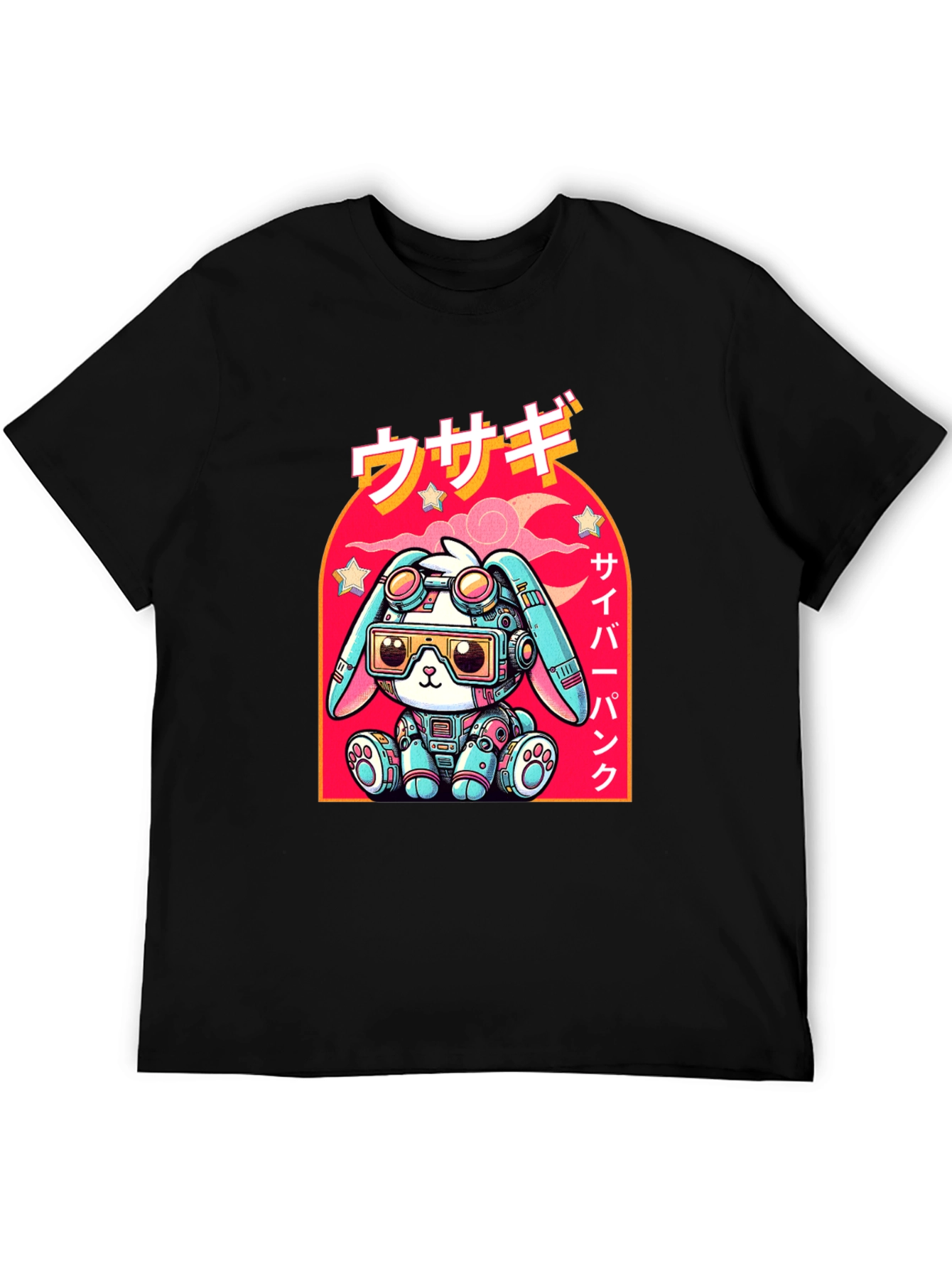 Cyberpunk Rabbit Graphic T-Shirt