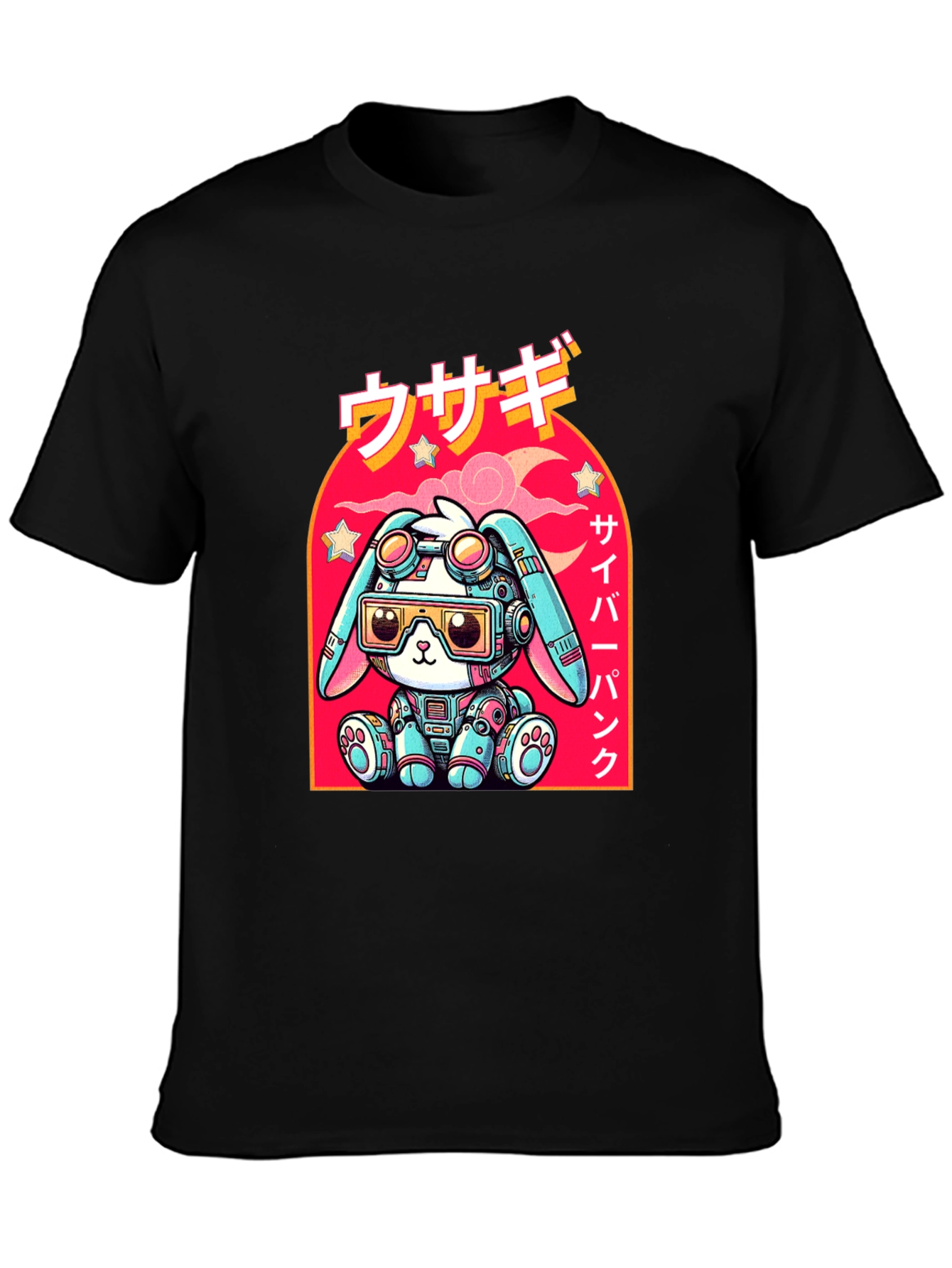 Cyberpunk Rabbit Graphic T-Shirt