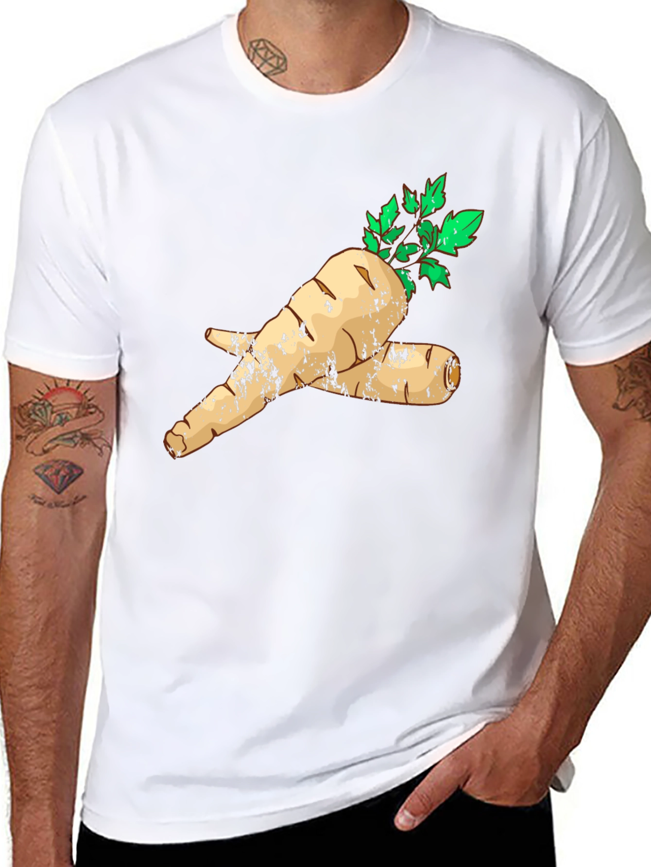 Parsnip Graphic T-Shirt - Unique Vegetable Tee