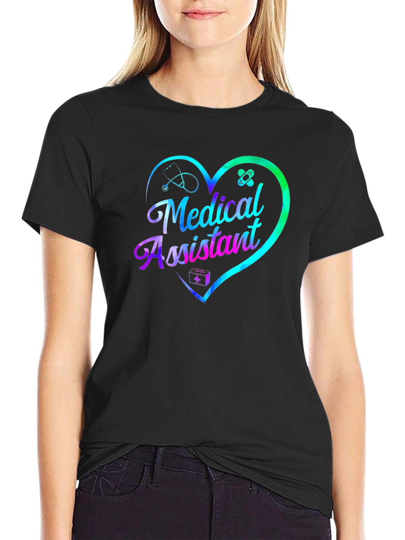 Medical Assistant Heart Graphic T-Shirt