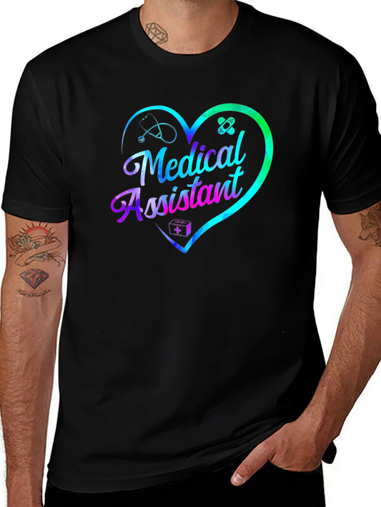 Medical Assistant Heart Graphic T-Shirt