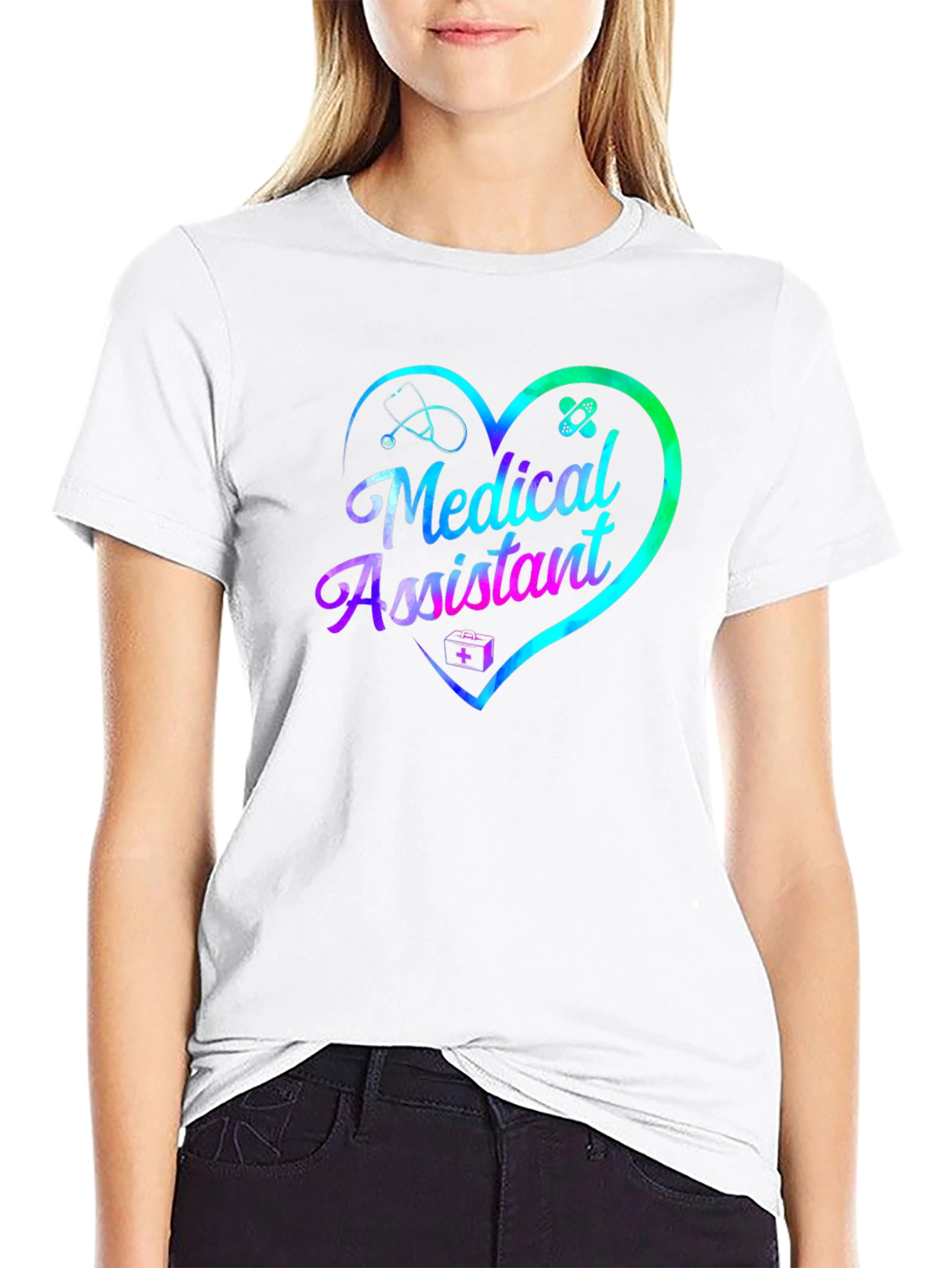 Medical Assistant Heart Graphic T-Shirt