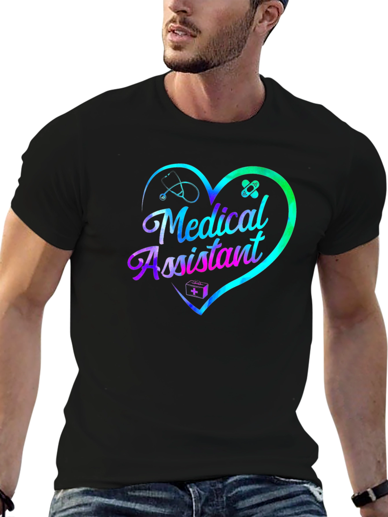 Medical Assistant Heart Graphic T-Shirt