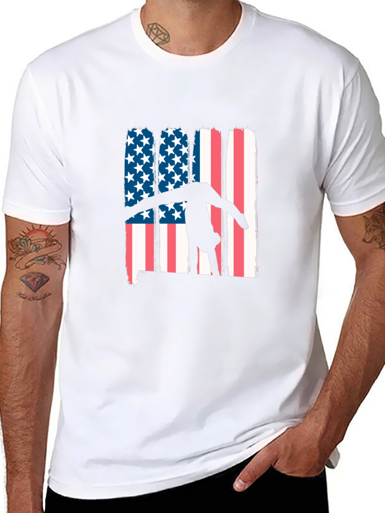 USA Gymnastics Flag Graphic T-Shirt