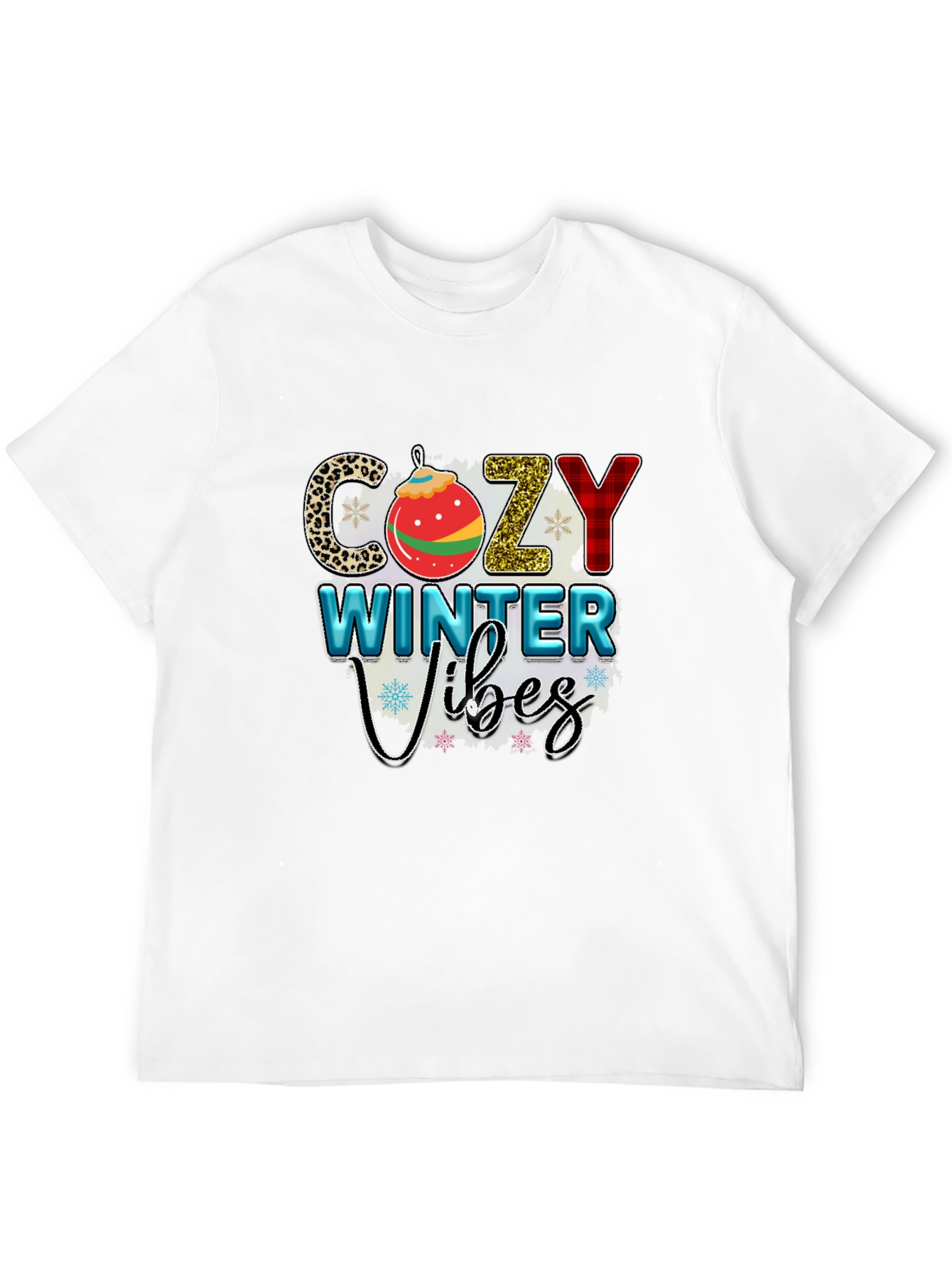 Cozy Winter Vibes Graphic Tee Shirt