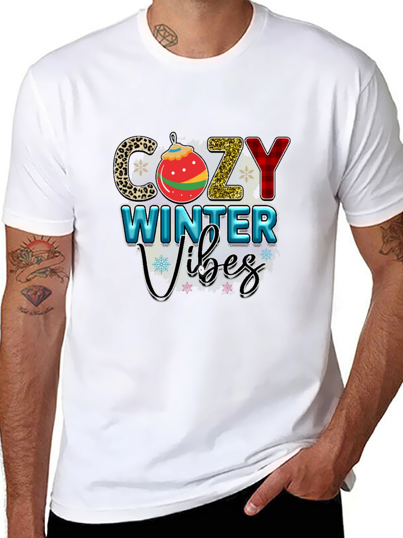 Cozy Winter Vibes Graphic Tee Shirt