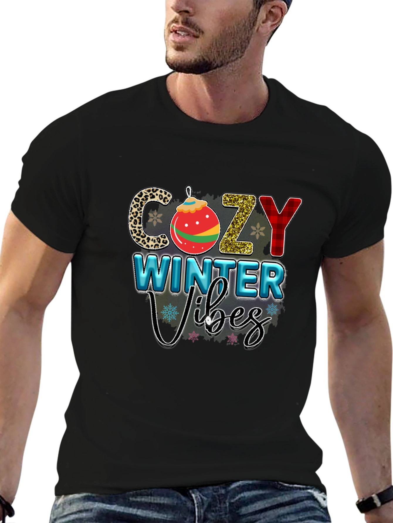 Cozy Winter Vibes Graphic Tee Shirt